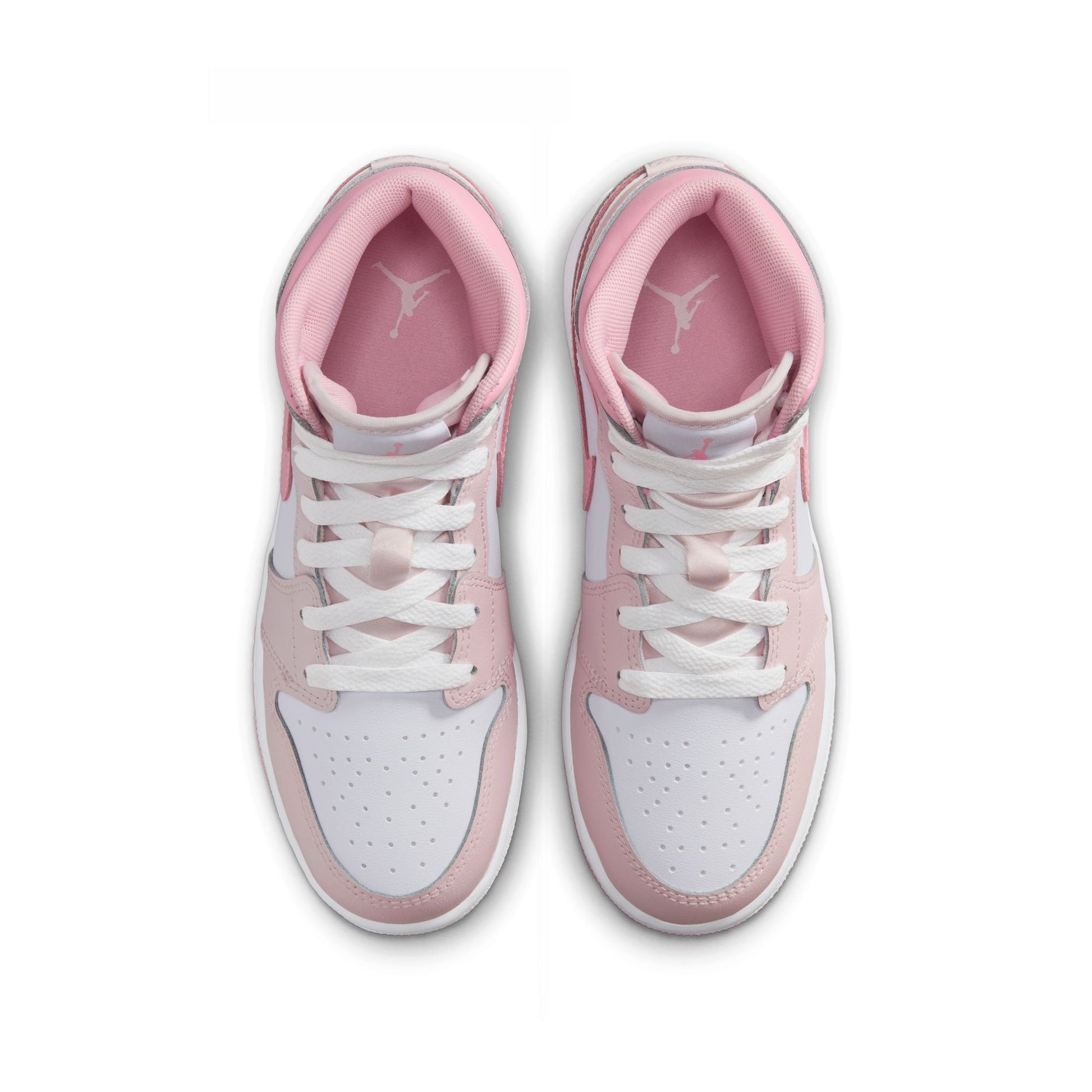 Air Jordan Big Kids 1 Mid - Pearl Pink Denim Exchange