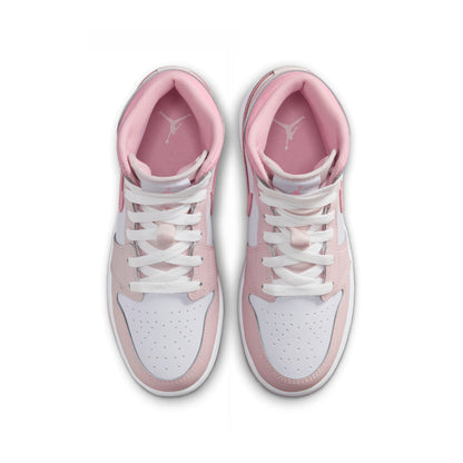 Air Jordan Big Kids 1 Mid - Pearl Pink Denim Exchange