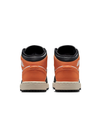 Air Jordan Big Kids 1 Mid - Starfish Denim Exchange