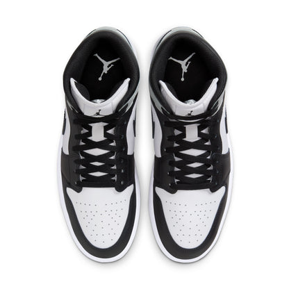 Air Jordan Mens 1 Mid - White/Smoke Grey Denim Exchange