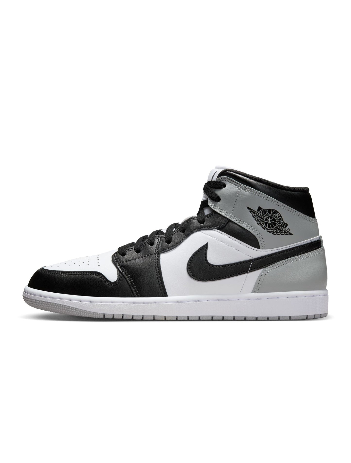 Air Jordan Mens 1 Mid - White/Smoke Grey Denim Exchange