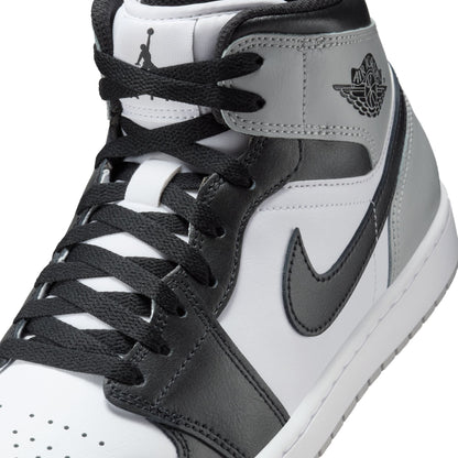 Air Jordan Mens 1 Mid - White/Smoke Grey Denim Exchange