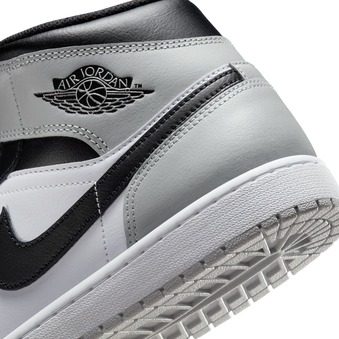 Air Jordan Mens 1 Mid - White/Smoke Grey Denim Exchange