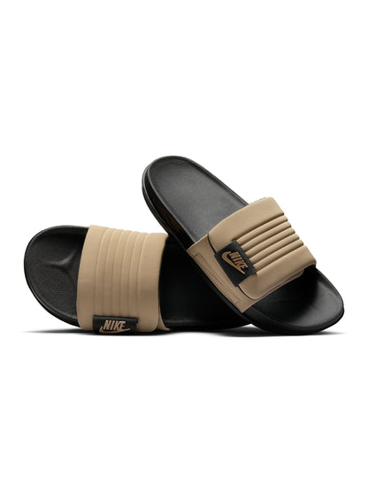 Nike Mens Offcourt Adjust Slides - Black/Khaki Denim Exchange