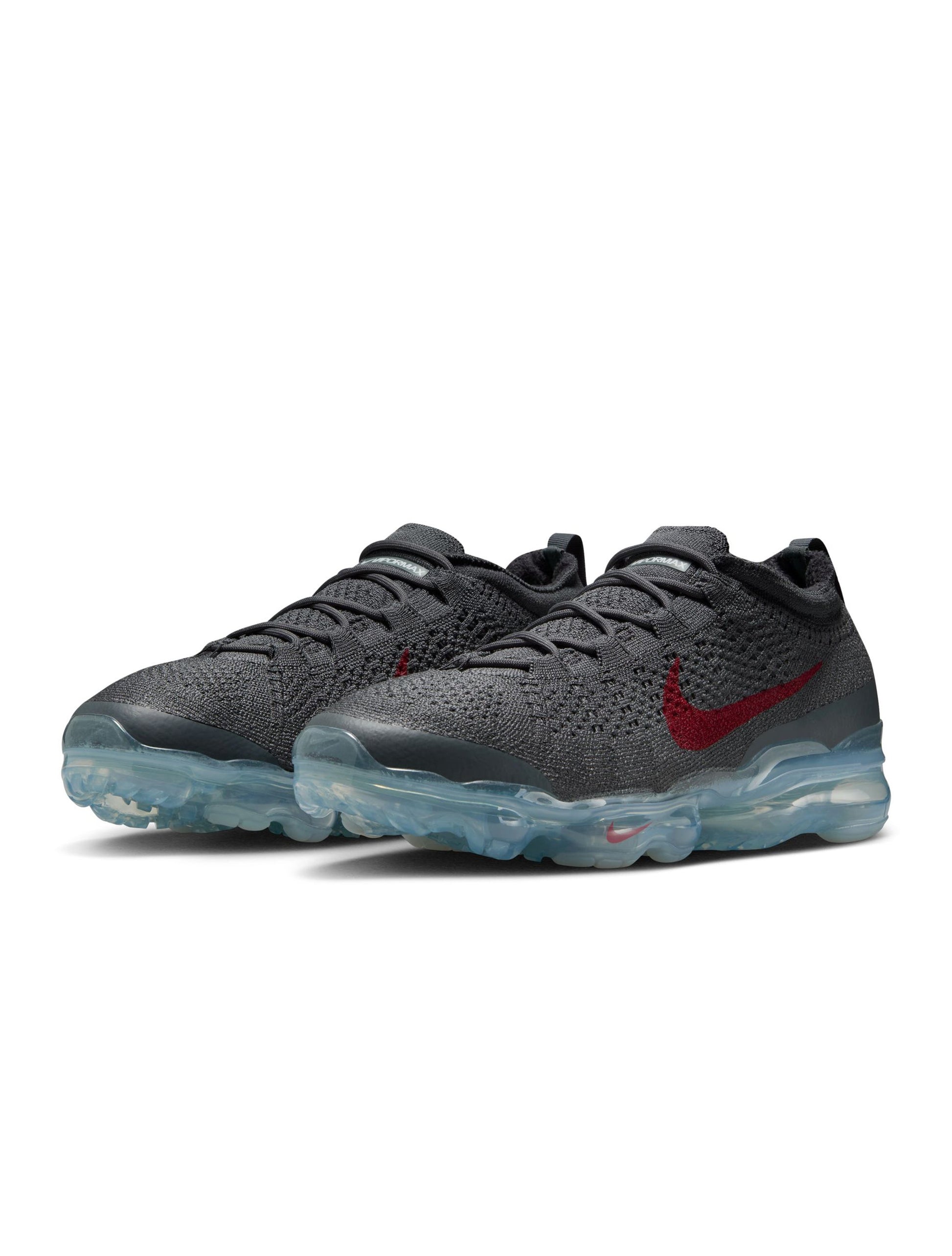 Nike Mens Air Vapormax 2023 Flyknit - Dark Grey/Gym Red Denim Exchange