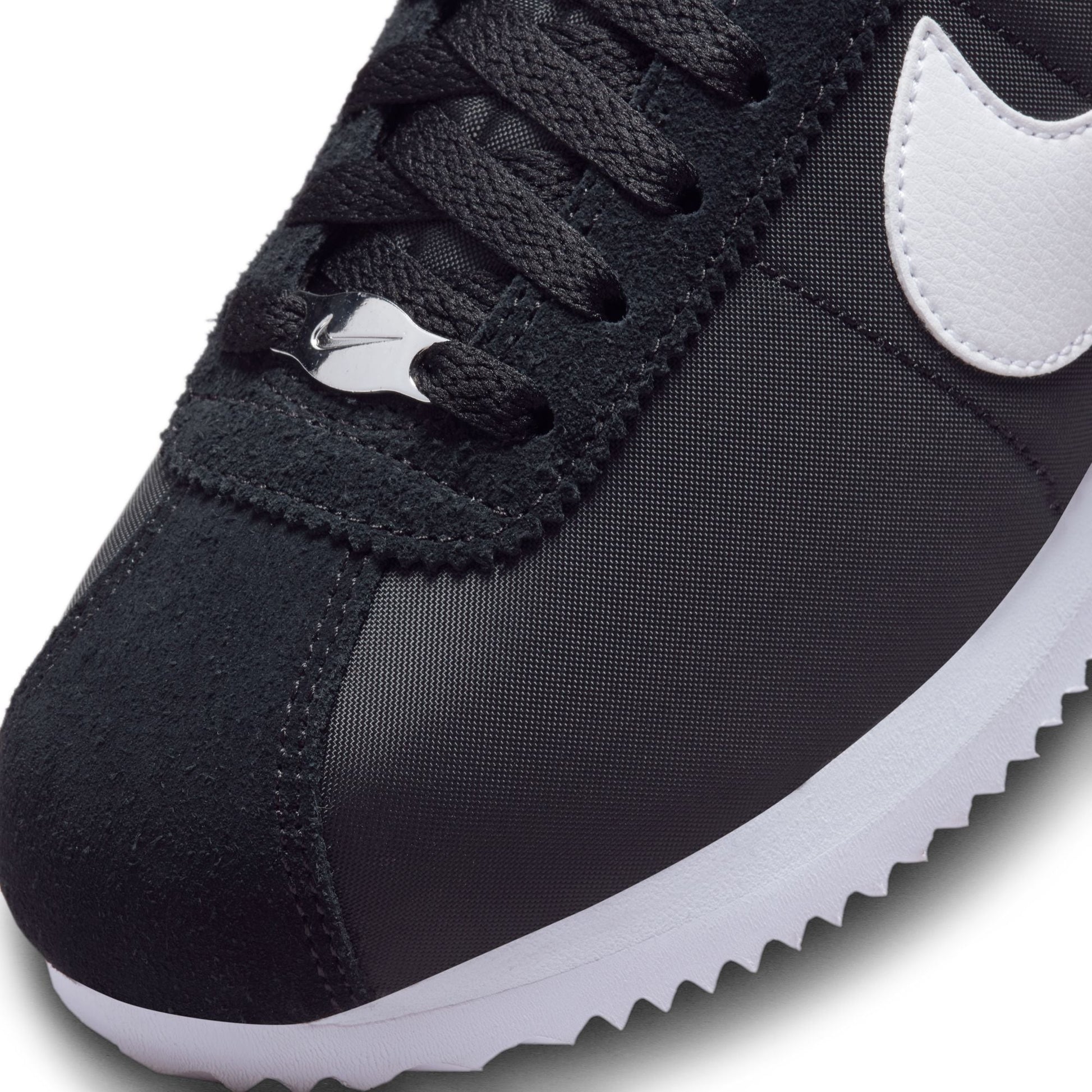 Nike Womens Cortez - Black/White Denim Exchange