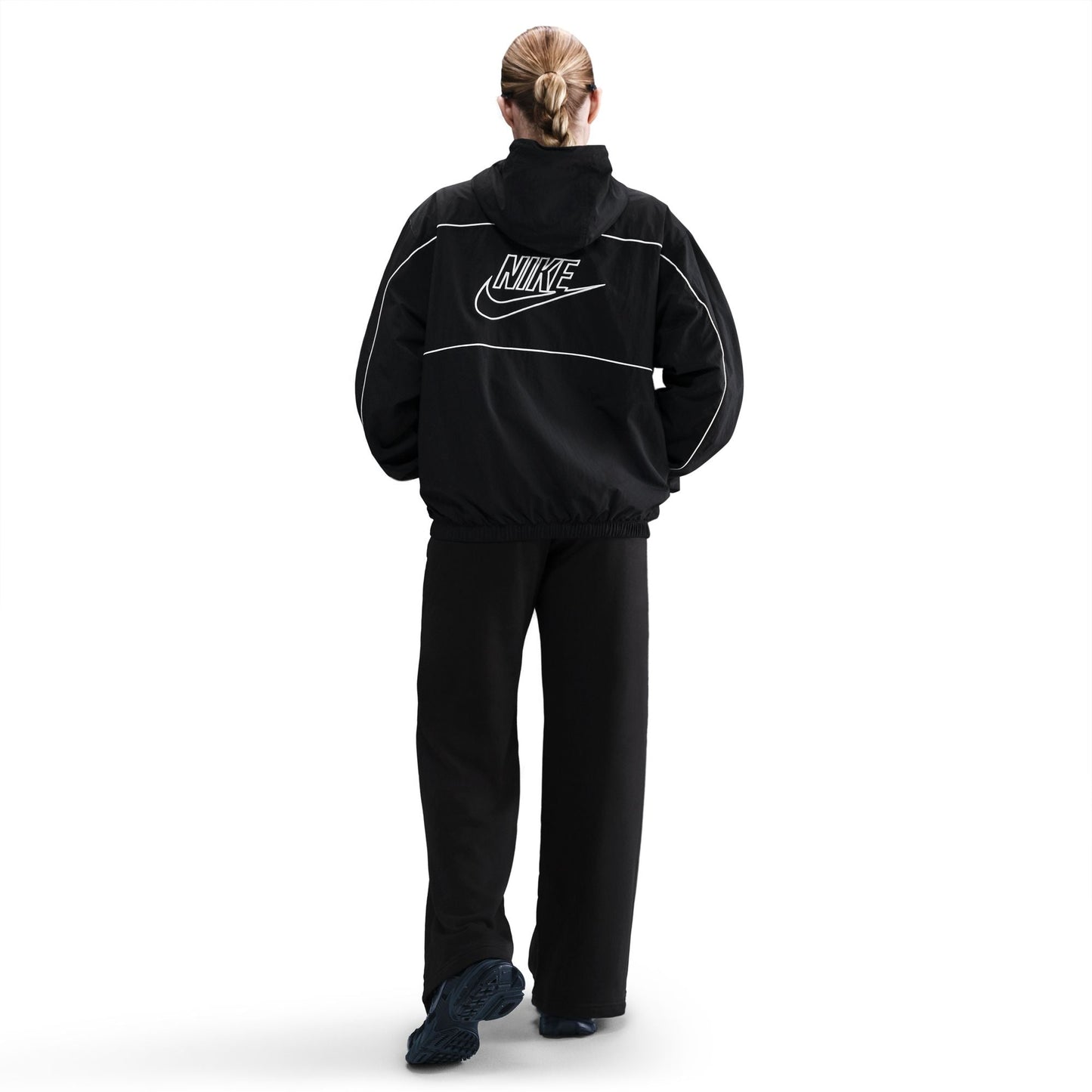 Nike Women's Mid-Rise Wide-Leg Sweatpants - Black Denim Exchange
