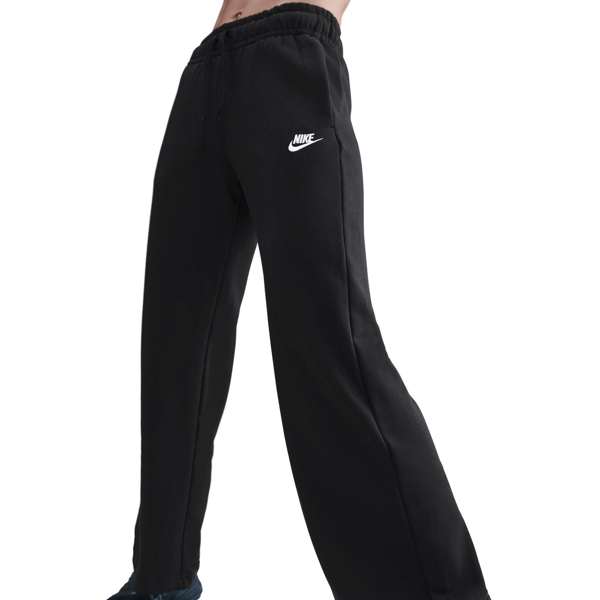 Nike Women's Mid-Rise Wide-Leg Sweatpants - Black Denim Exchange