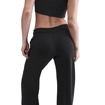 Nike Women's Mid-Rise Wide-Leg Sweatpants - Black Denim Exchange