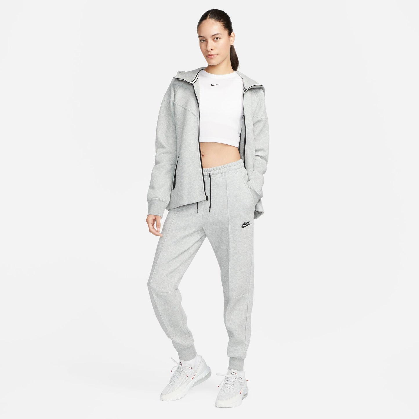 Nike Womens Sportswear Tech Fleece - Dark Grey Heather/Black Denim Exchange