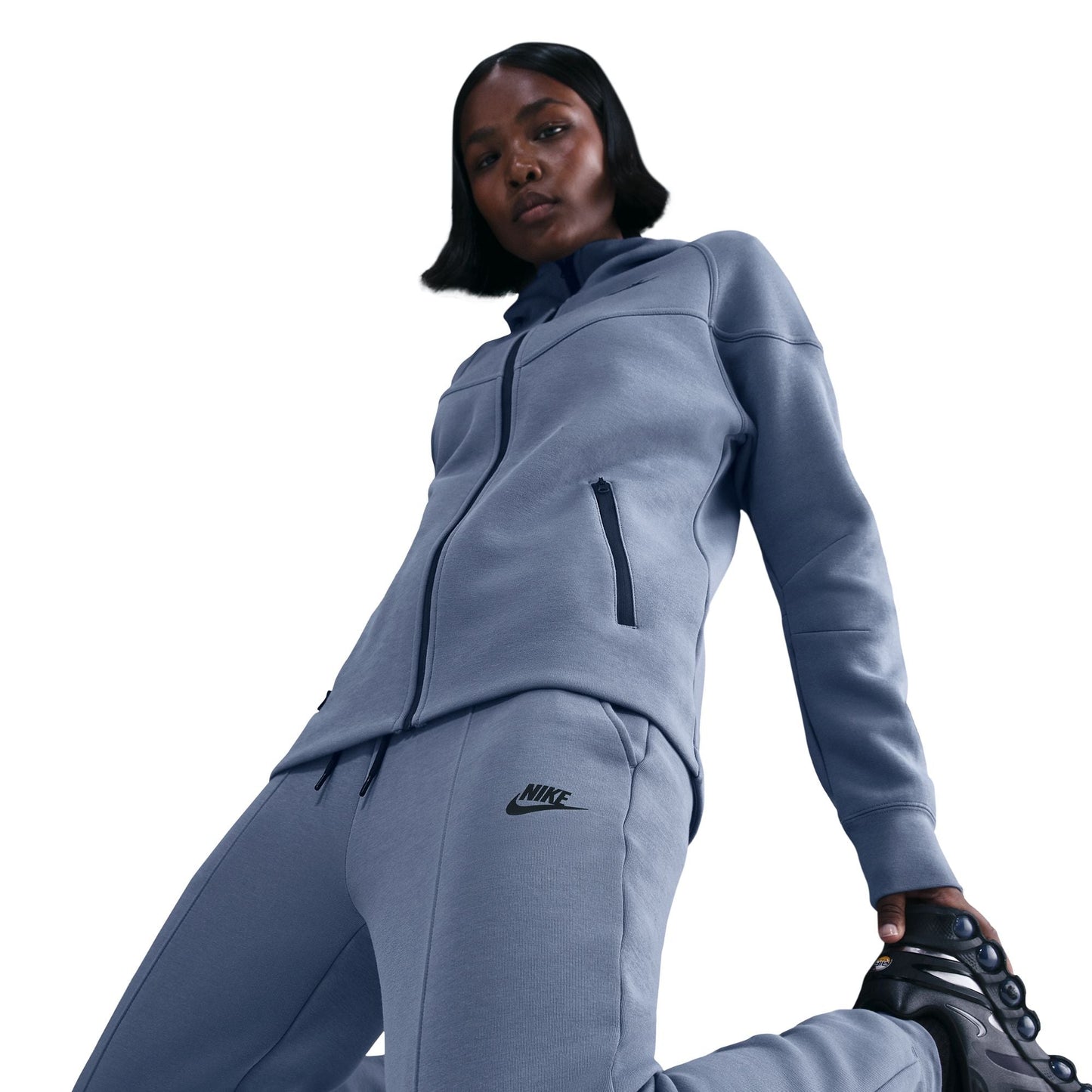 Nike Women's Sportswear Tech Fleece Mid-Rise Joggers - World Indigo Denim Exchange
