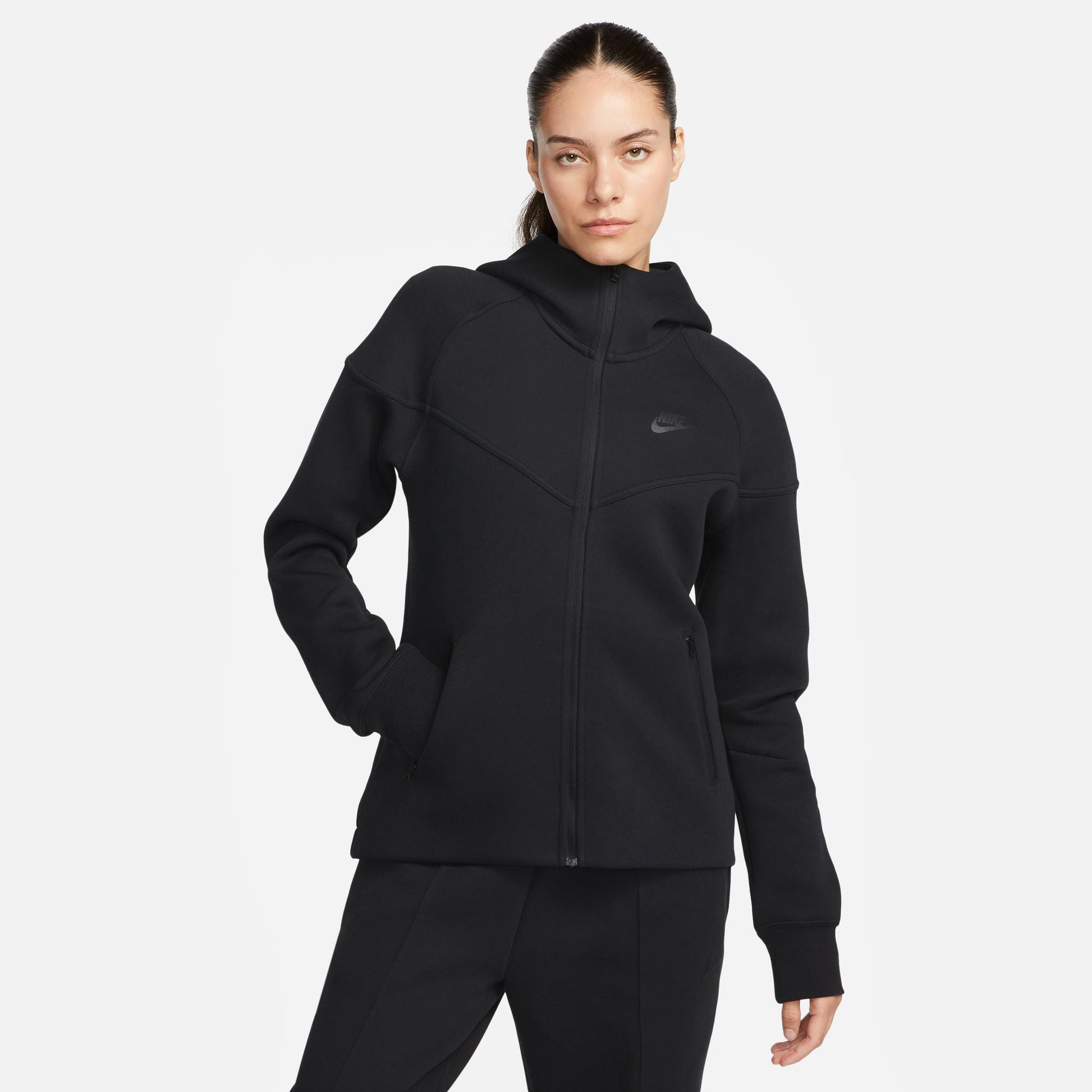 Nike Womens Sportswear Tech Fleece Hoodie - Black Denim Exchange
