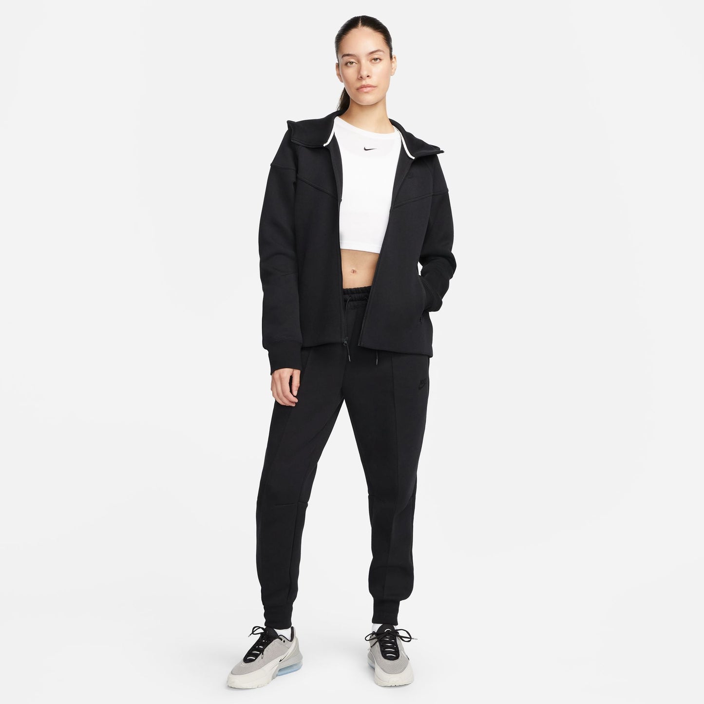 Nike Womens Sportswear Tech Fleece Hoodie - Black Denim Exchange