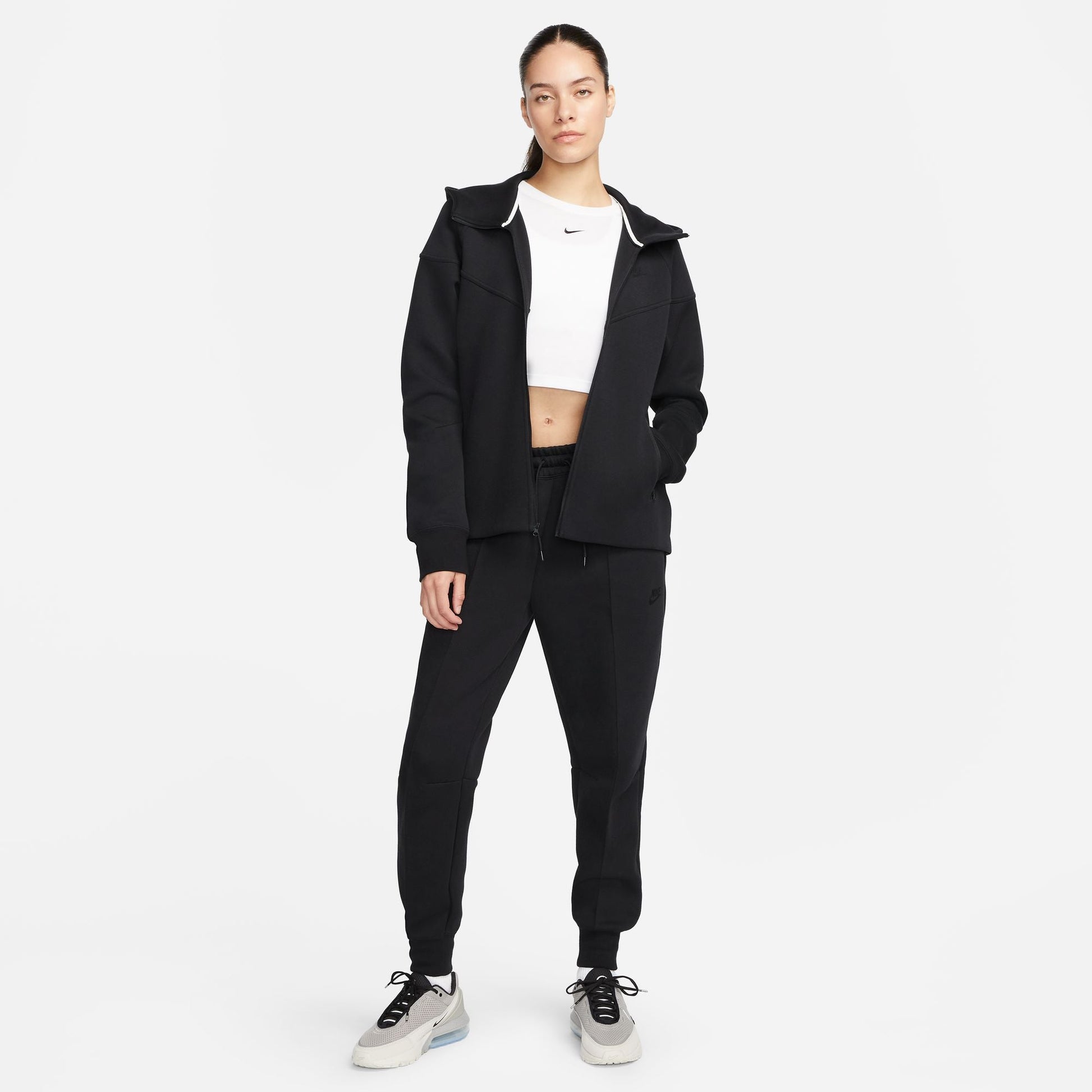 Nike Womens Sportswear Tech Fleece Hoodie - Black Denim Exchange