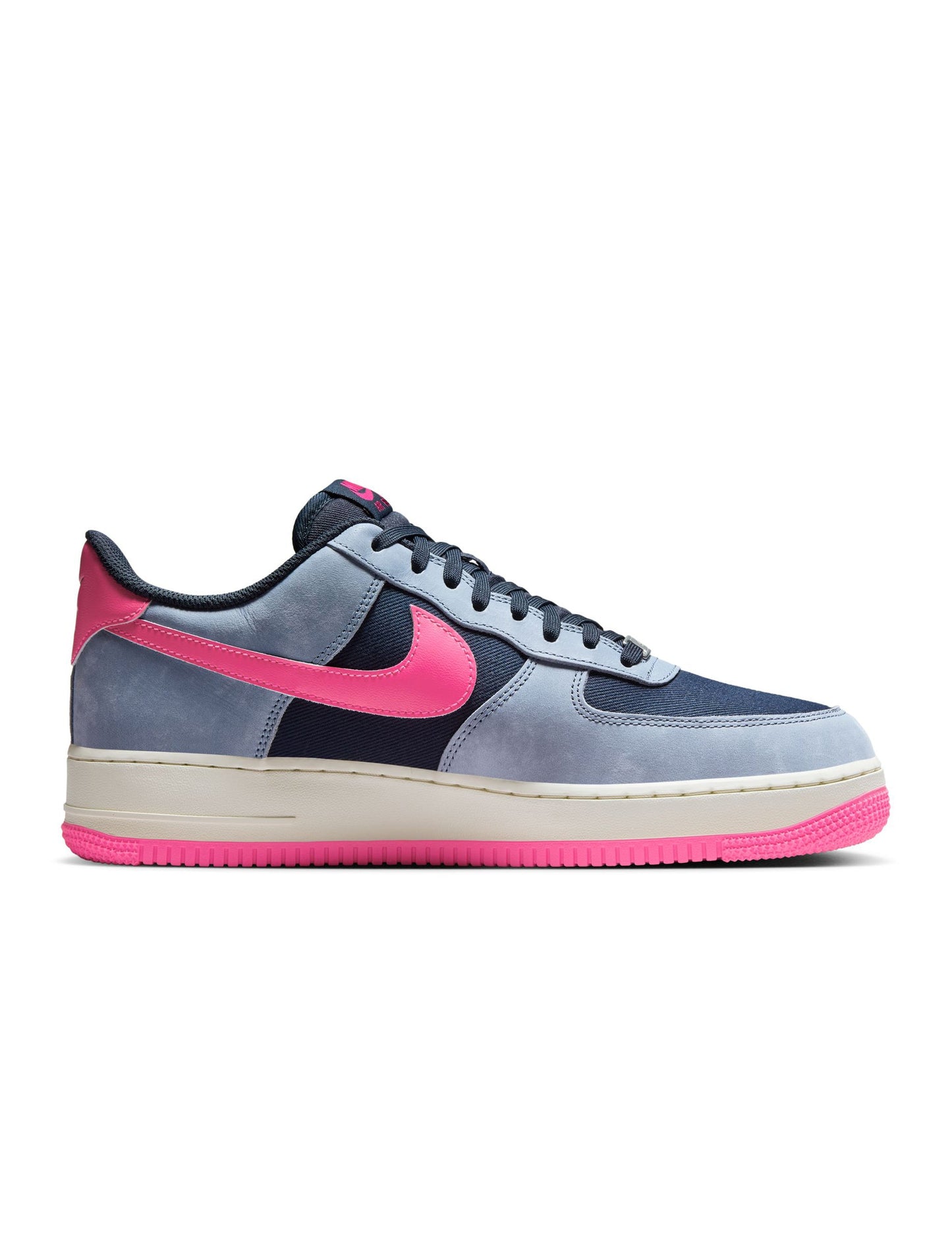 Nike Men’s Air Force 1 '07 LX - Dark Obsidian/Pink Blast Denim Exchange