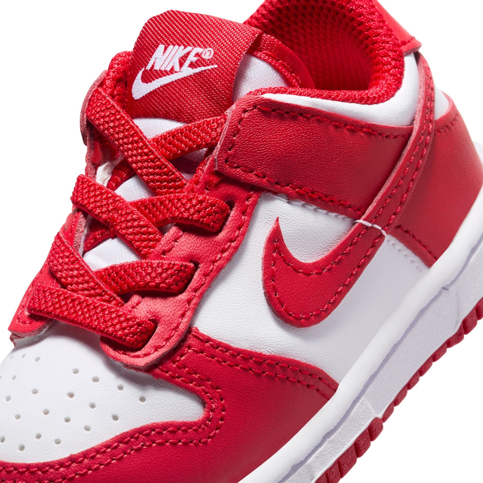 Nike (TD) Dunk Low - White/University Red Denim Exchange