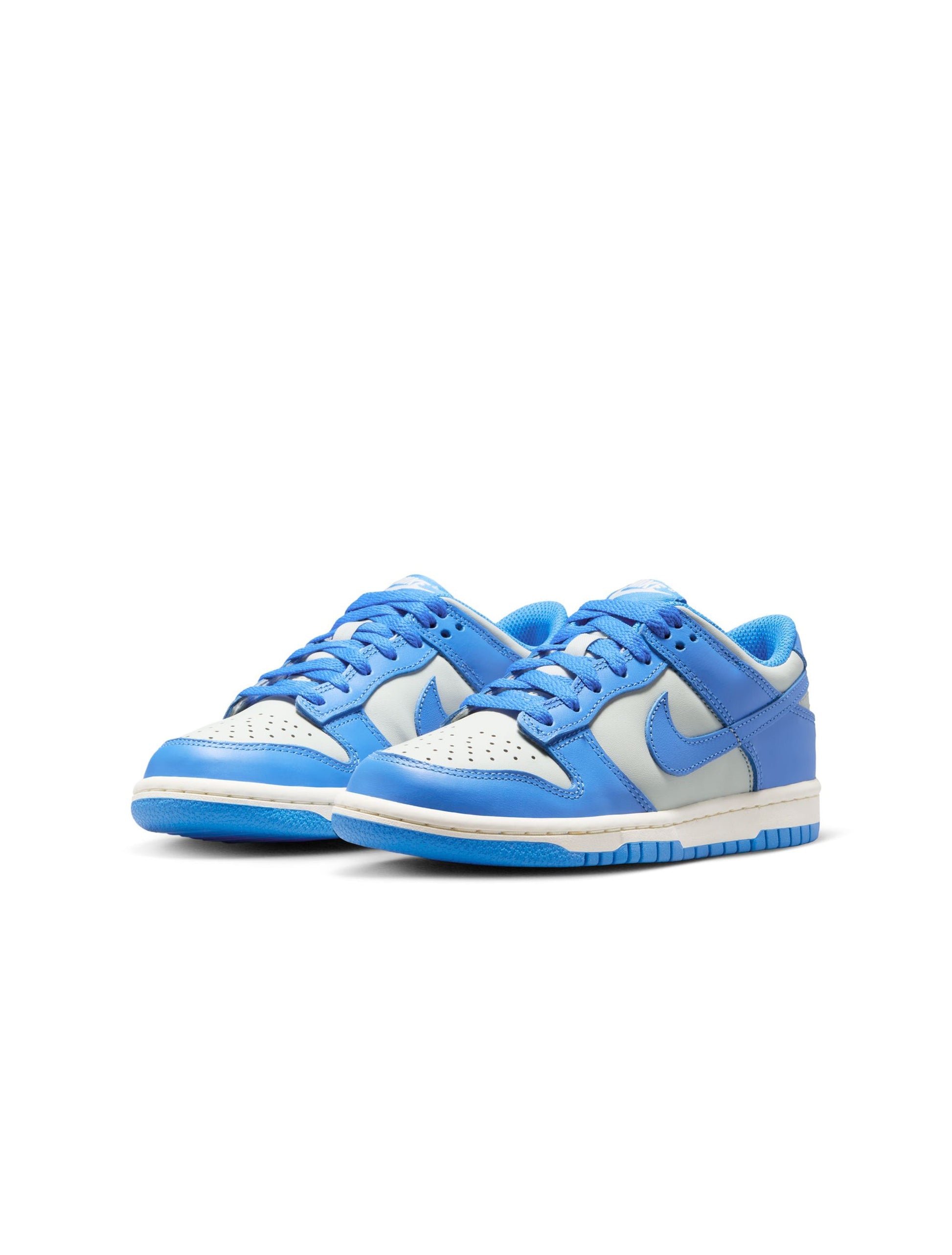 Nike Big Kids Dunk Low - Light Silver/Photo Blue Denim Exchange