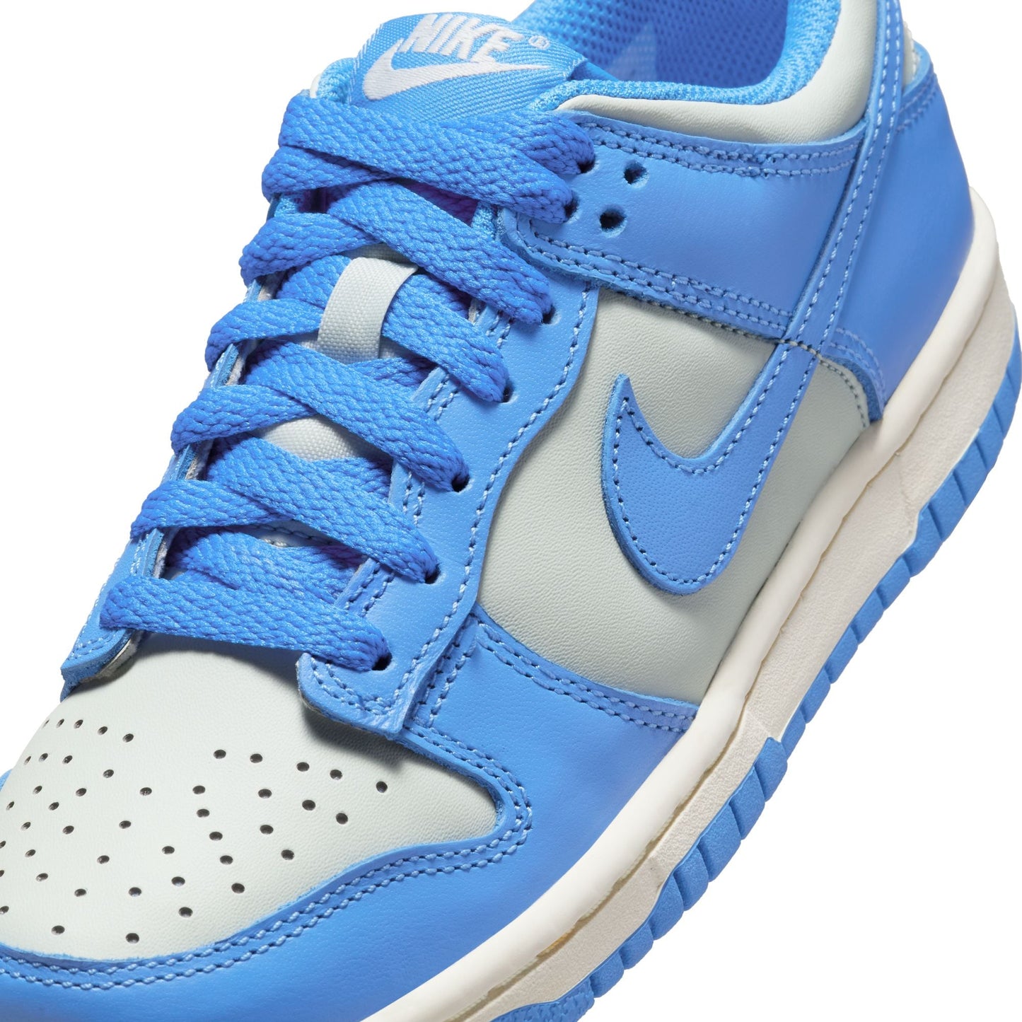 Nike Big Kids Dunk Low - Light Silver/Photo Blue Denim Exchange