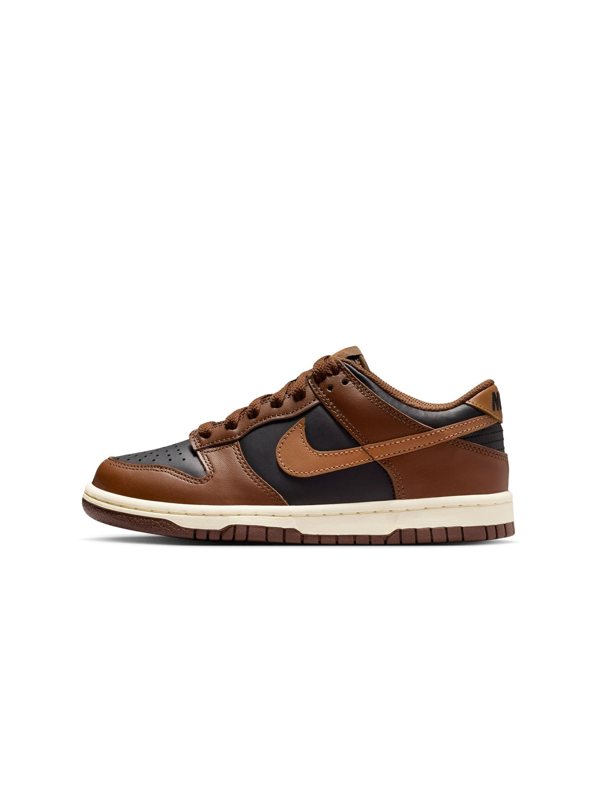 Nike Big Kids Dunk Low - Black/British Tan Denim Exchange