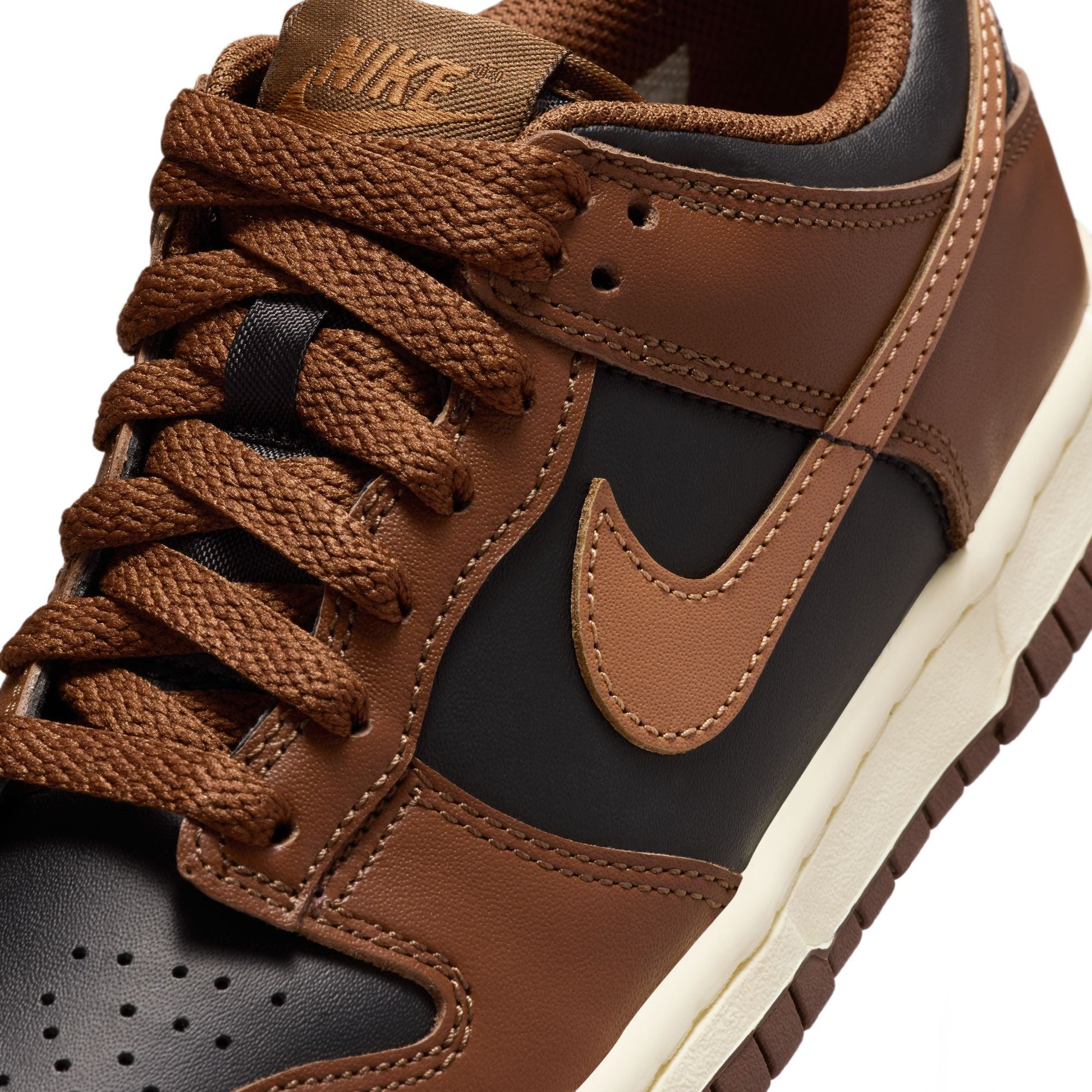 Nike Big Kids Dunk Low - Black/British Tan Denim Exchange