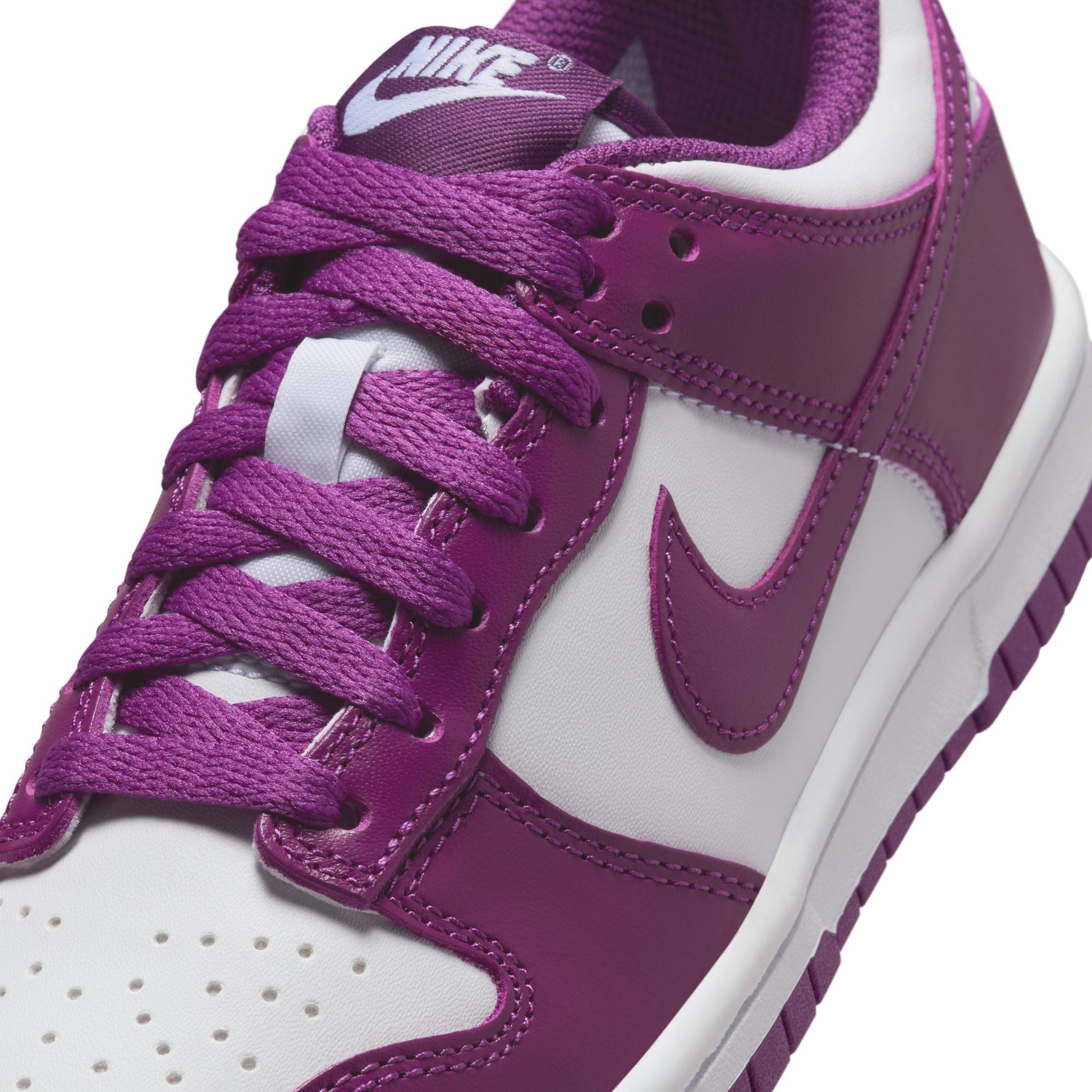 Nike Big Kids Dunk Low - White/Viotech Denim Exchange