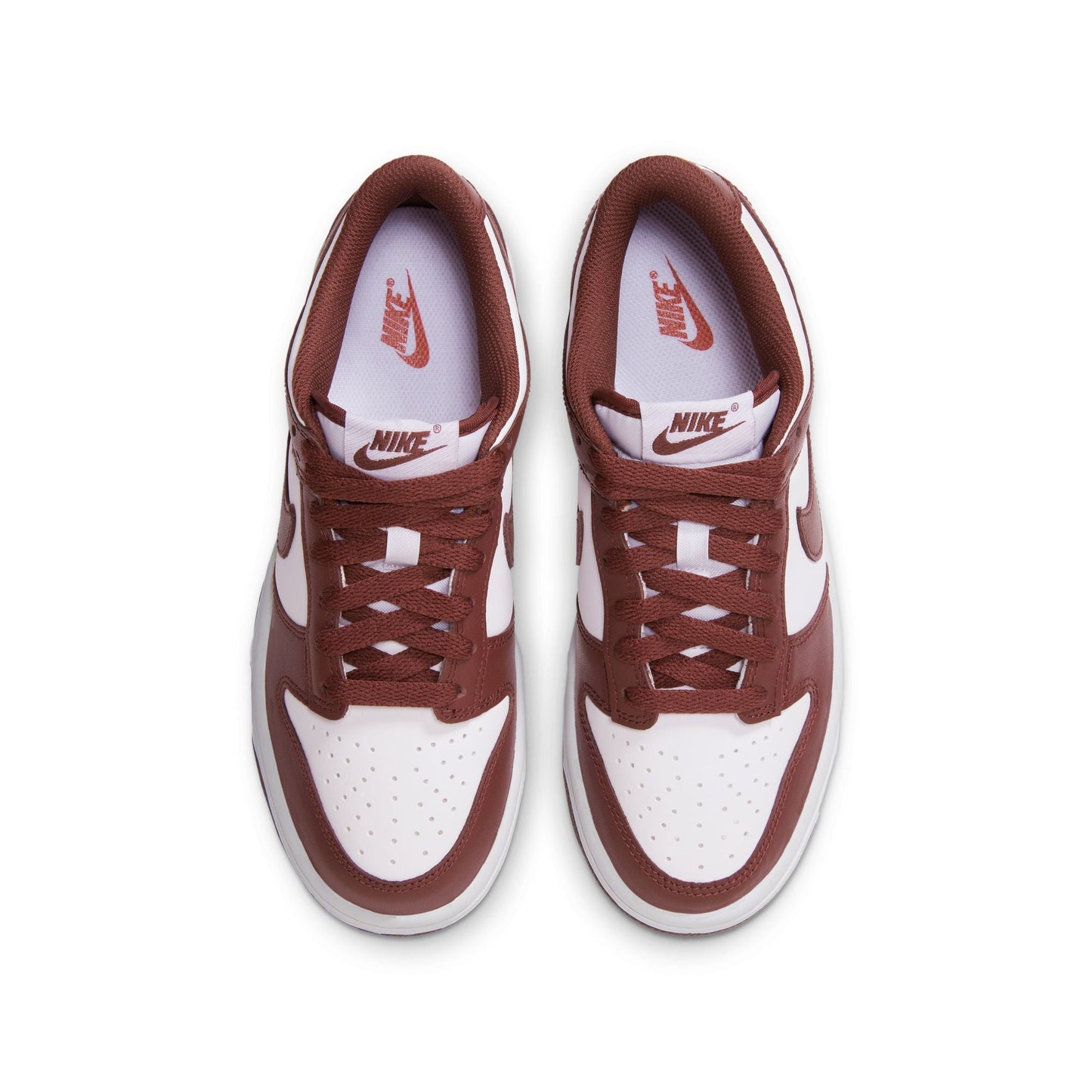 Nike Big Kids Dunk Low - White/Redwood Denim Exchange