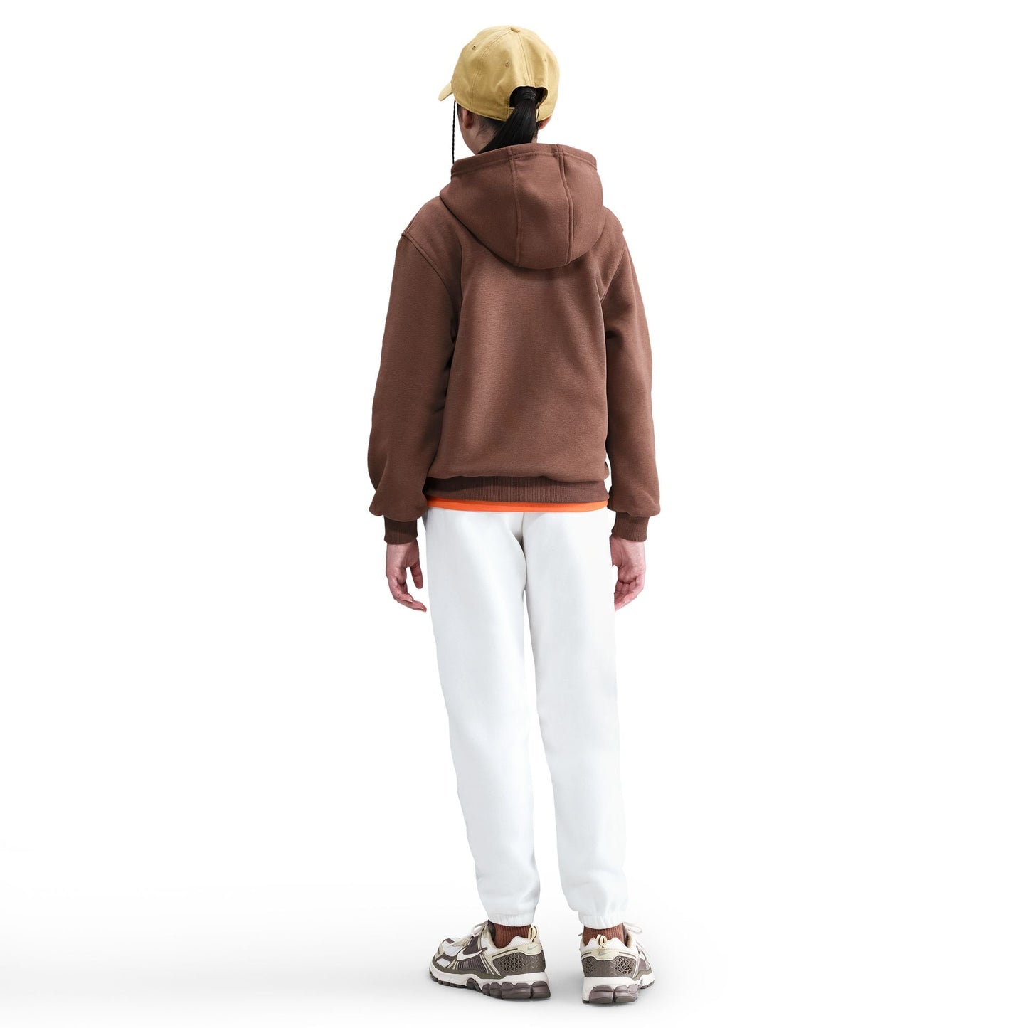 Nike Big Kids Fleece Pullover Hoodie - Fauna Brown/White Denim Exchange