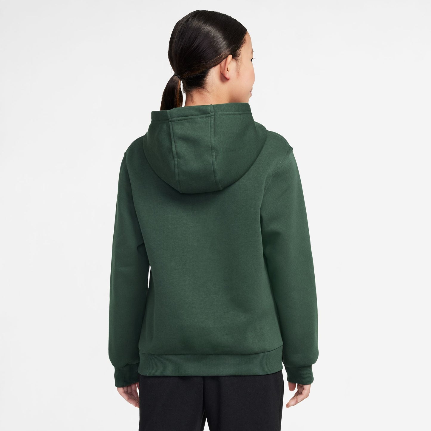Nike Big Kids Fleece Pullover Hoodie - Fir/White Denim Exchange