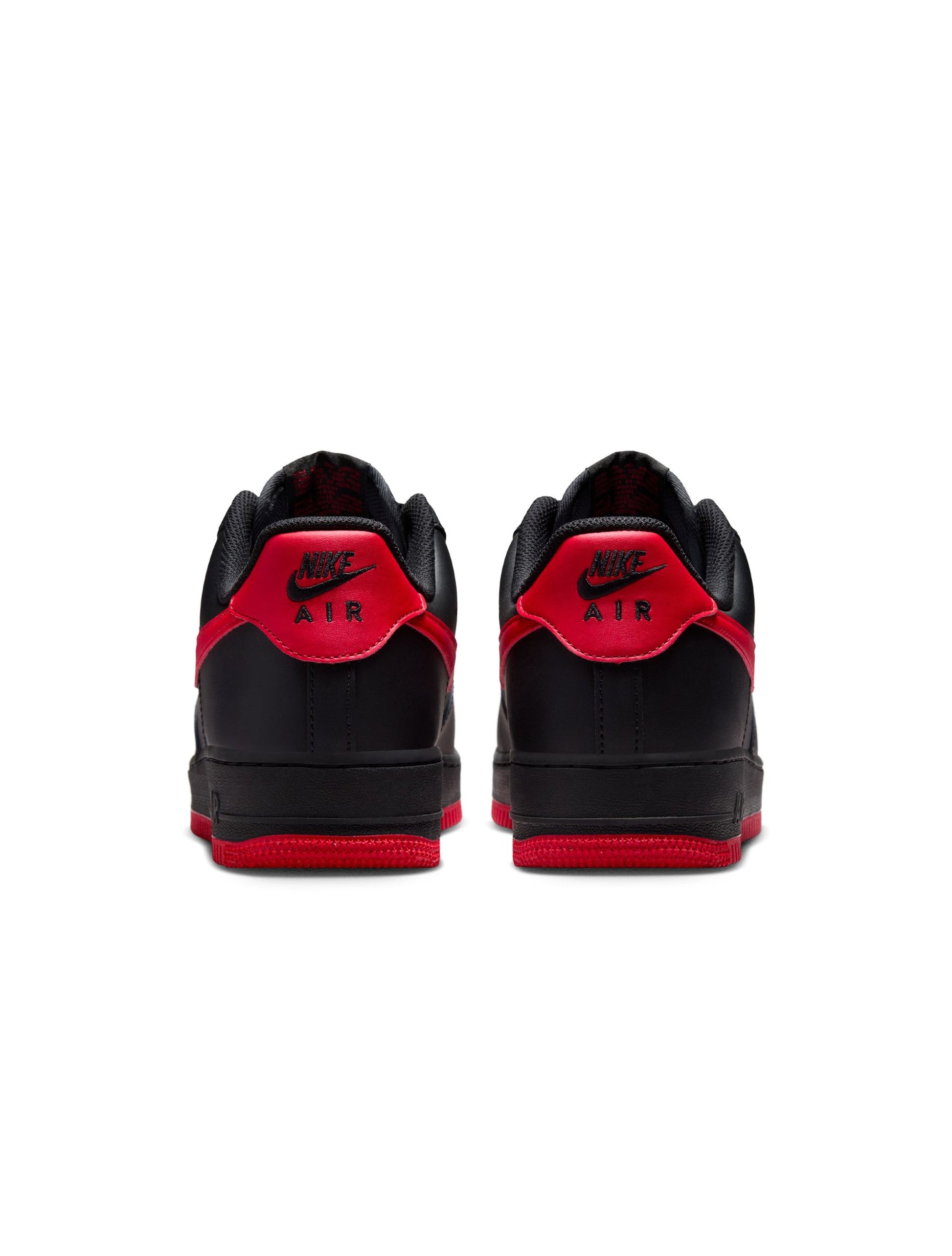 Nike Mens Air Force 1 '07 - Black/University Red Denim Exchange