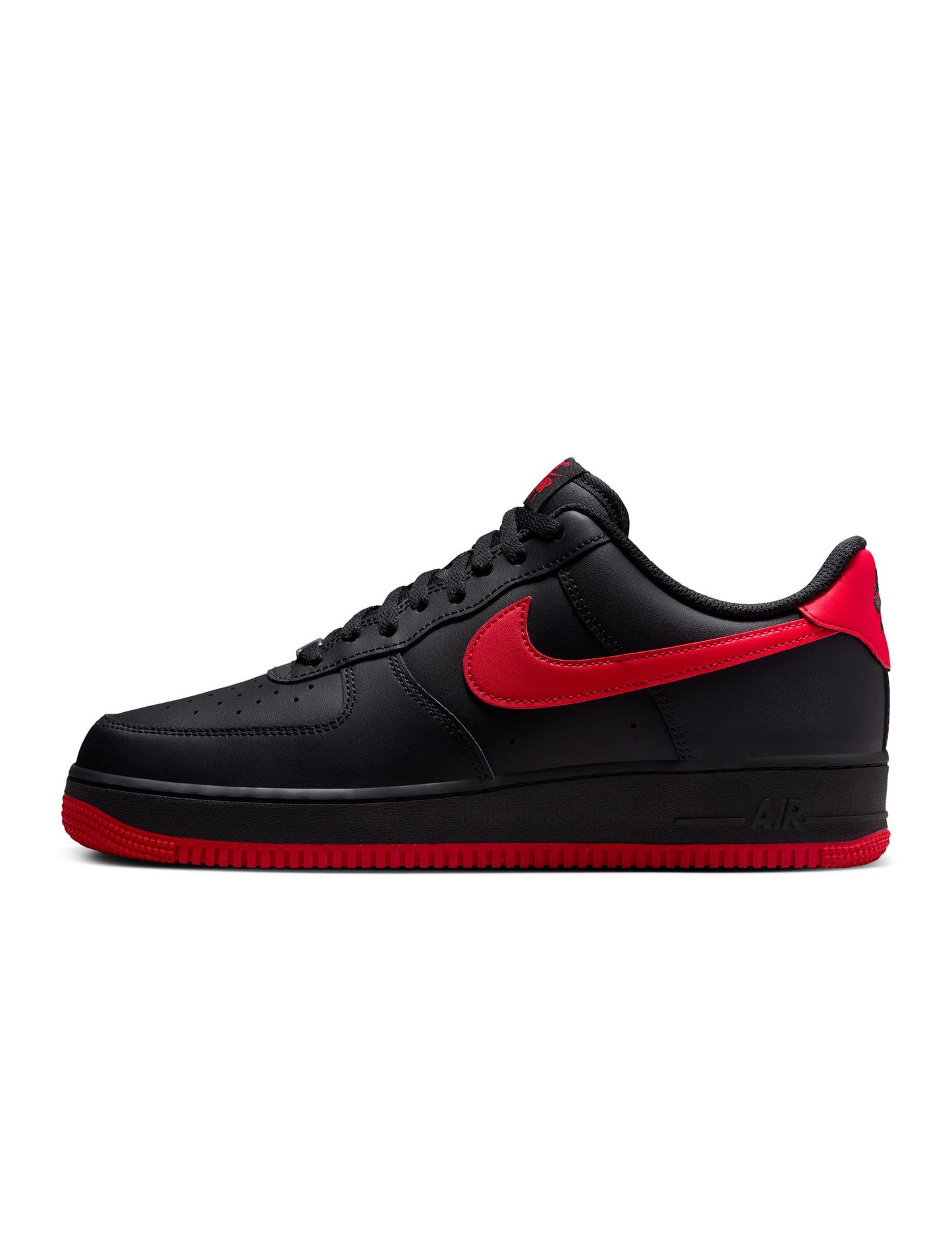 Nike Mens Air Force 1 '07 - Black/University Red Denim Exchange