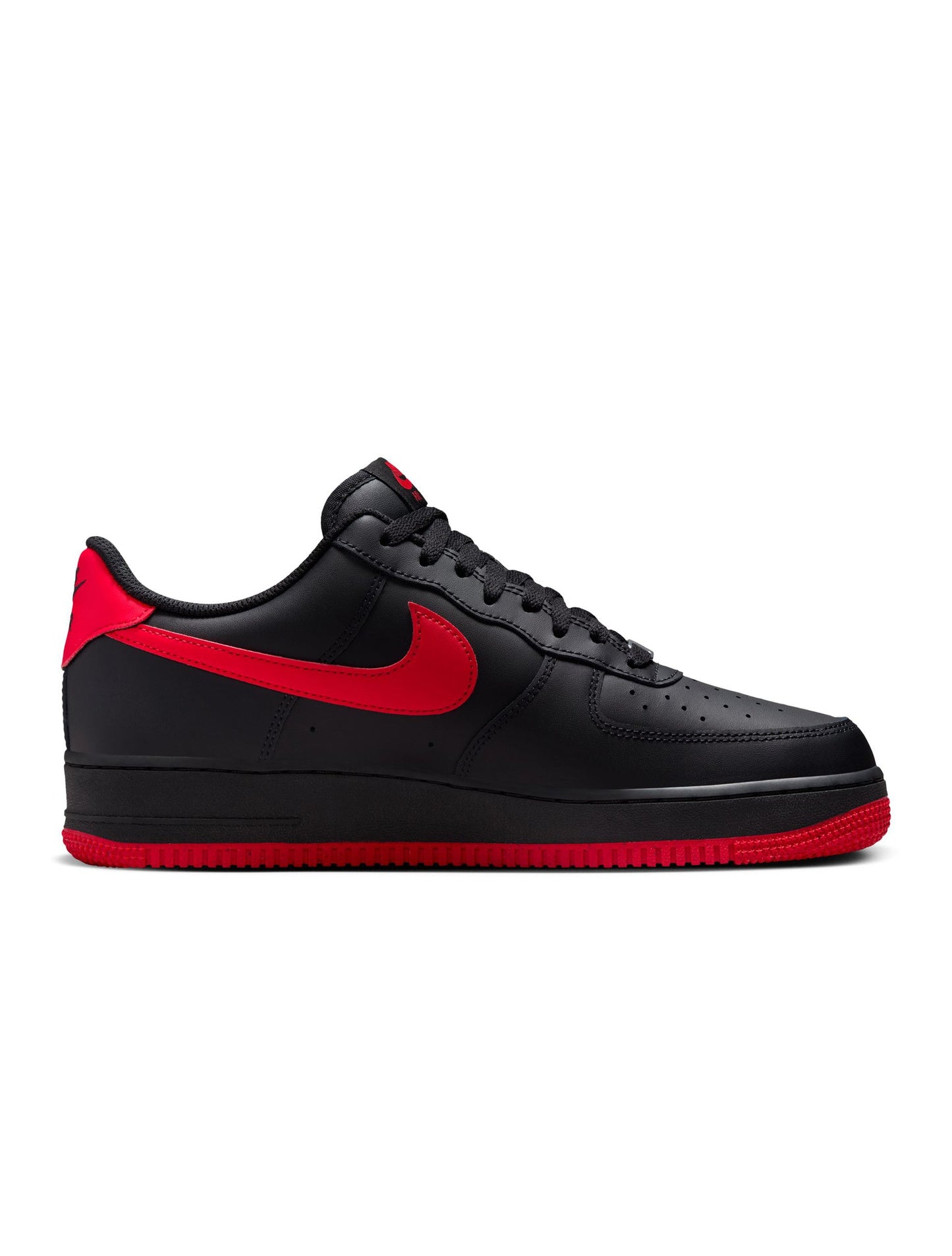 Nike Mens Air Force 1 '07 - Black/University Red Denim Exchange