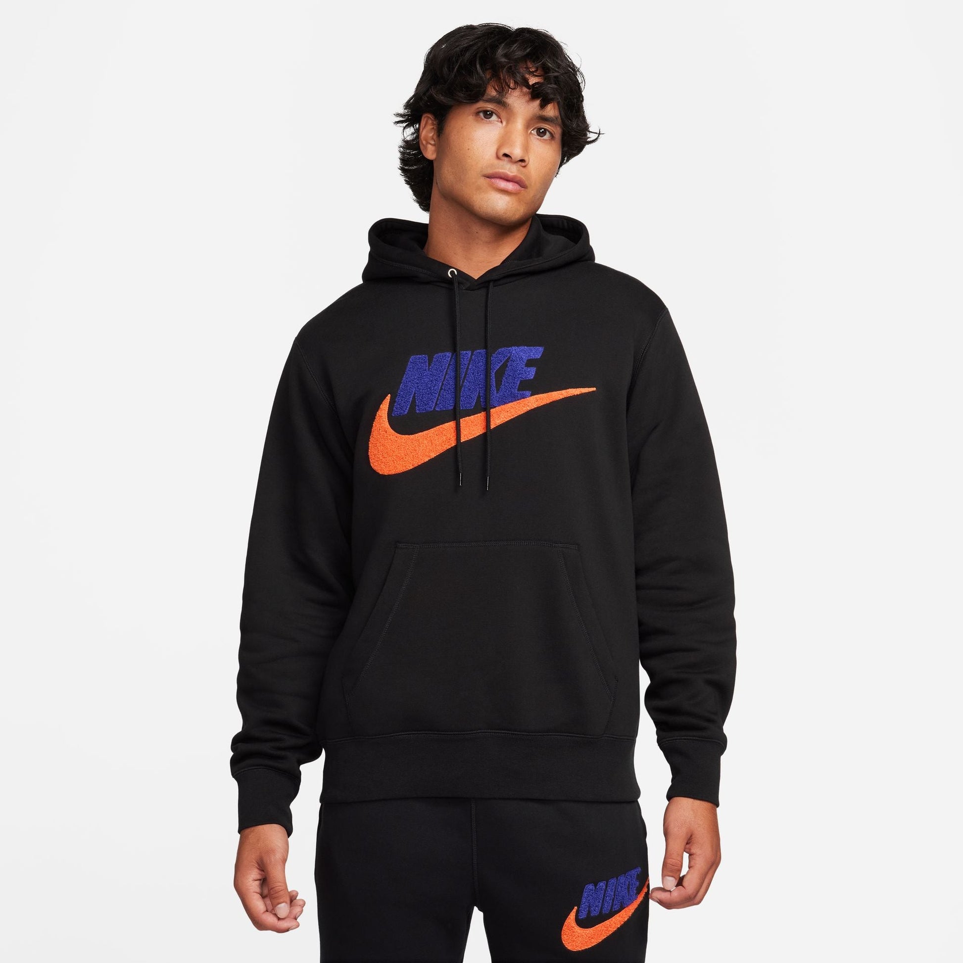 Nike Mens Club Fleece Hoodie - Black Denim Exchange