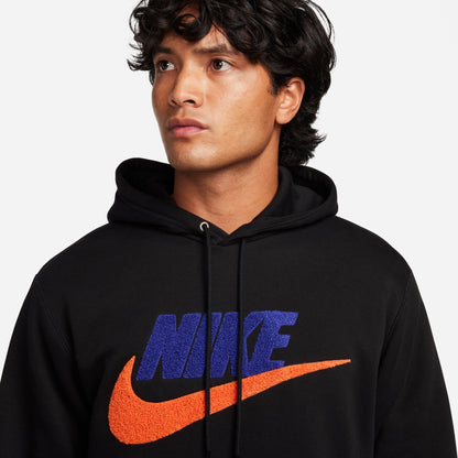 Nike Mens Club Fleece Hoodie - Black Denim Exchange