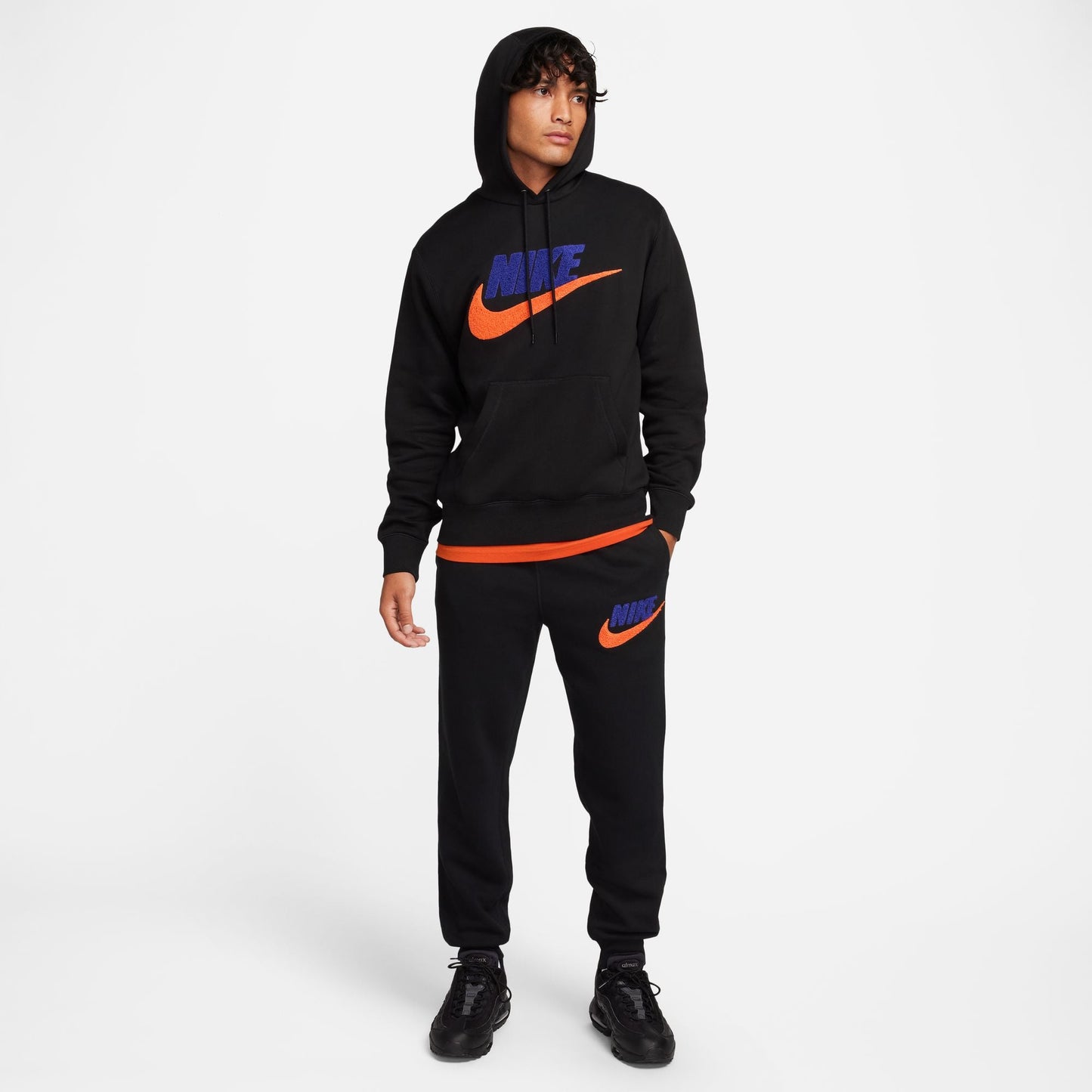 Nike Mens Club Fleece Hoodie - Black Denim Exchange