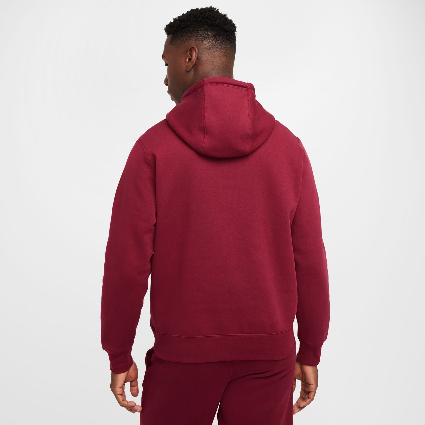 Nike Mens Club Fleece Hoodie - Team Red Denim Exchange