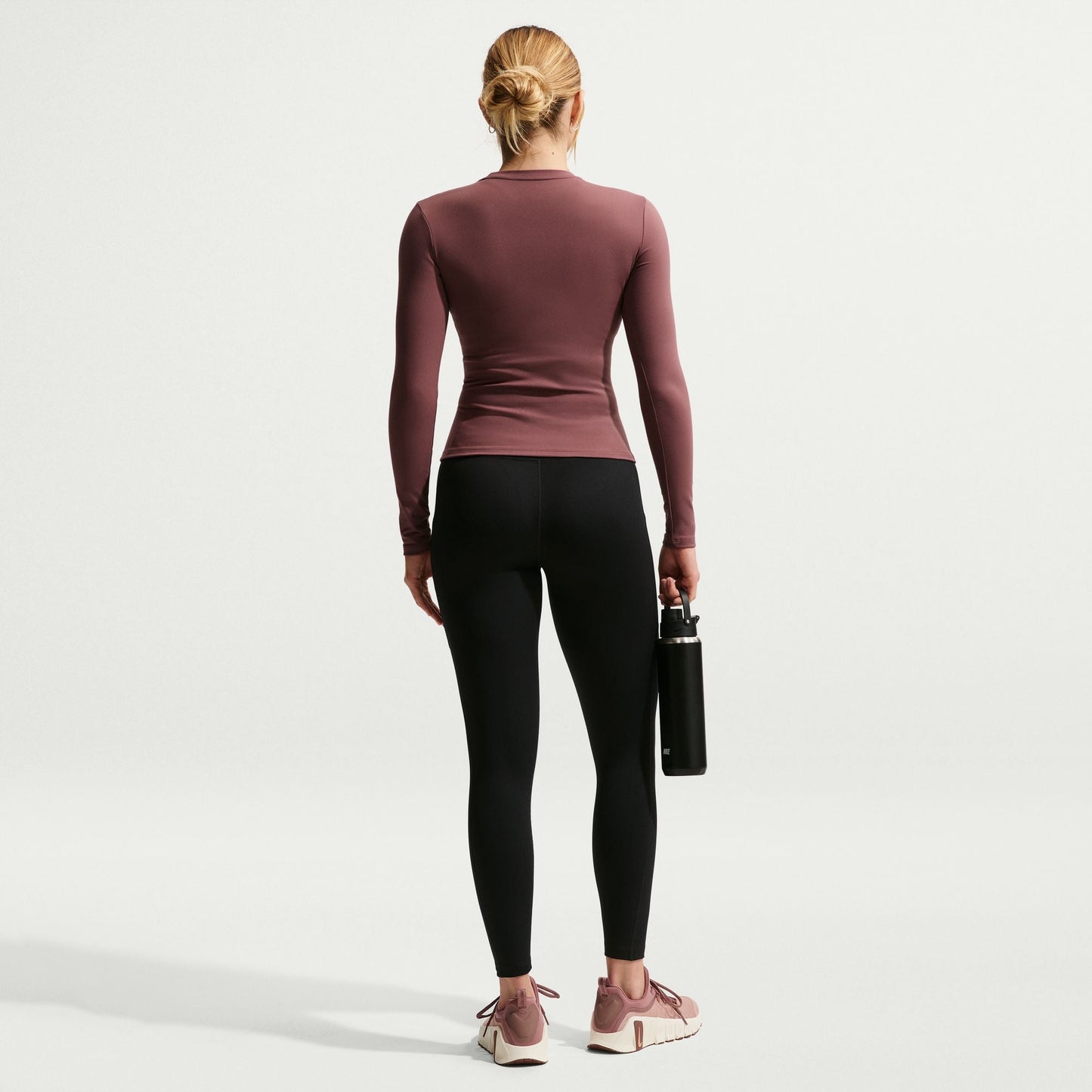 Nike Womens One High-Waisted 7/8 Leggings - Black/White Denim Exchange