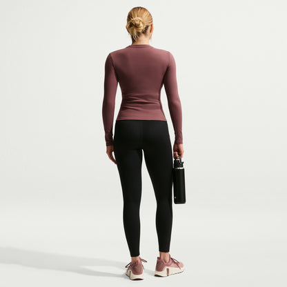 Nike Womens One High-Waisted 7/8 Leggings - Black/White Denim Exchange