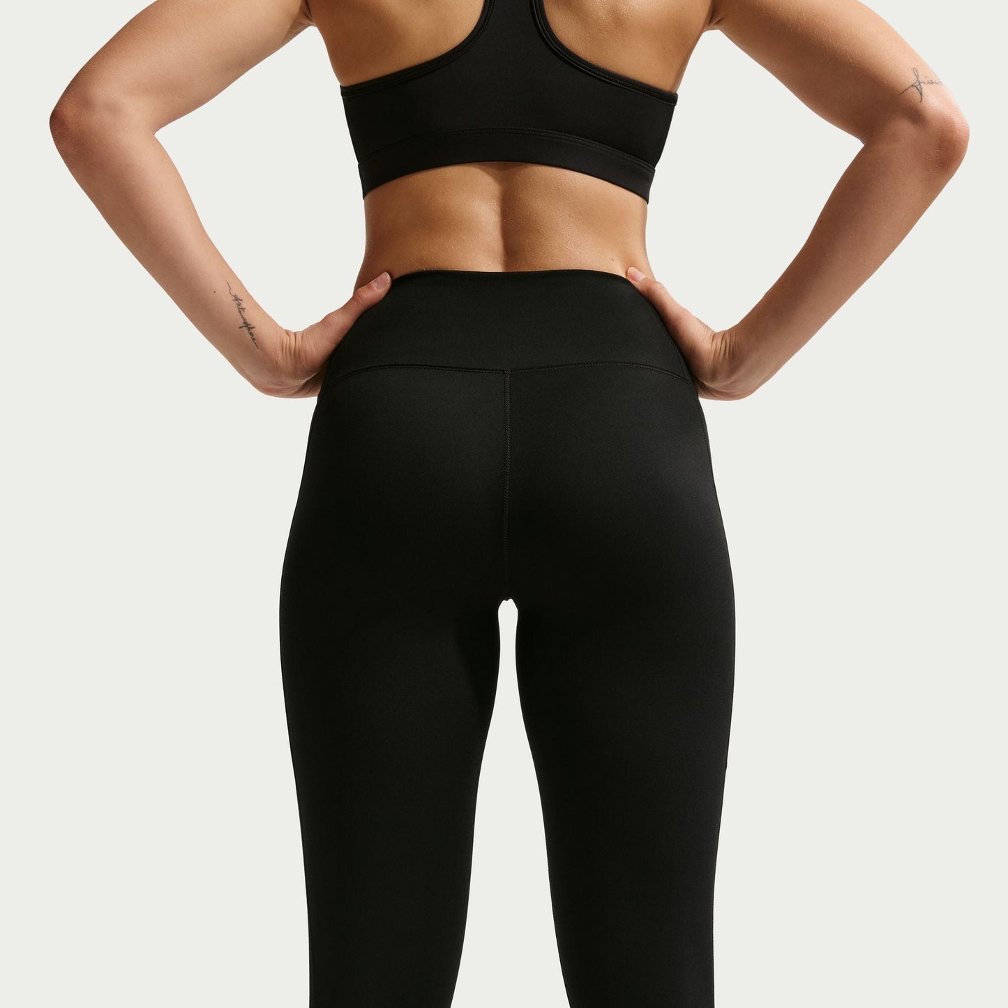 Nike Womens One High-Waisted 7/8 Leggings - Black/White Denim Exchange