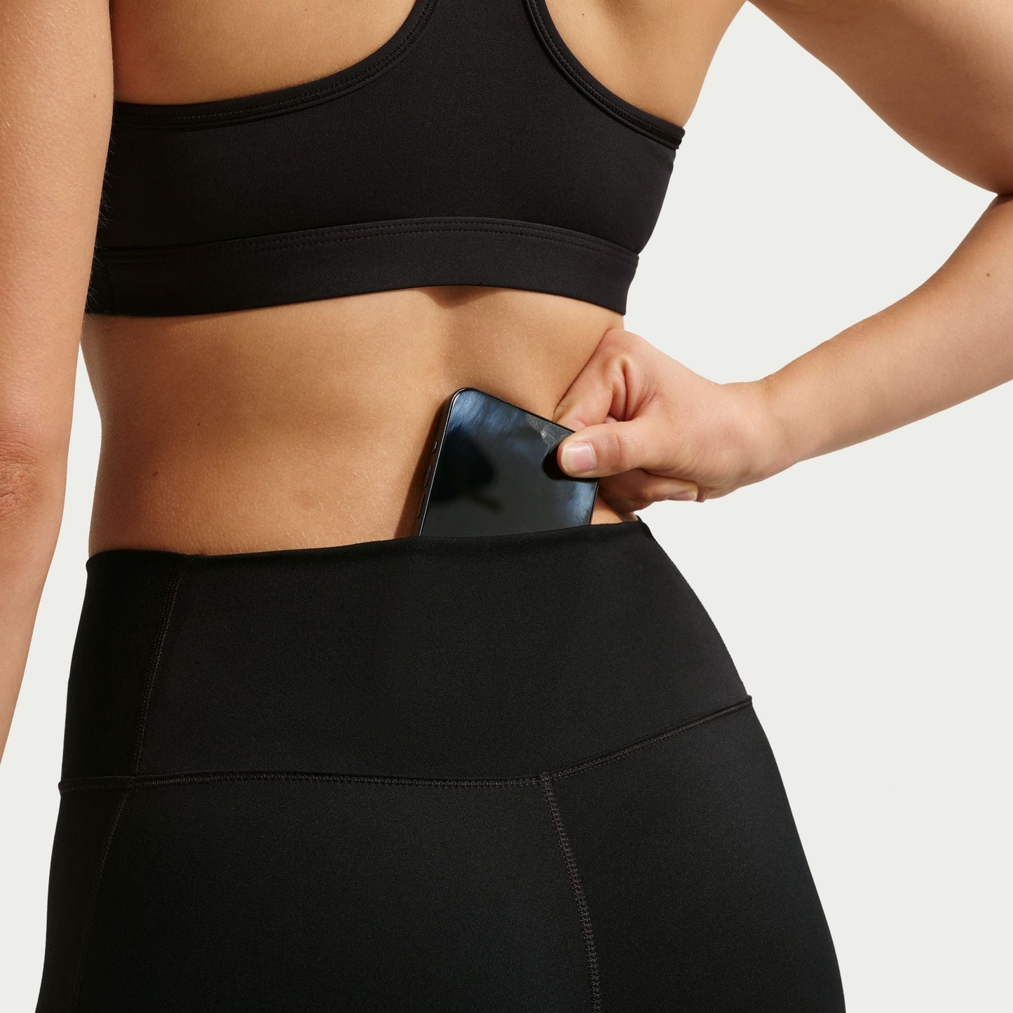 Nike Womens One High-Waisted 7/8 Leggings - Black/White Denim Exchange