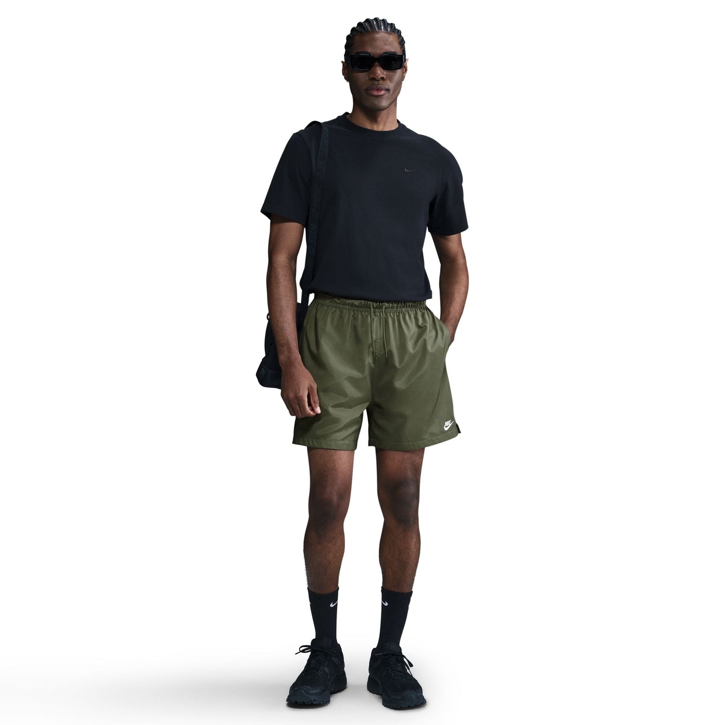 Nike Mens Club Woven Shorts - Medium Olive Denim Exchange