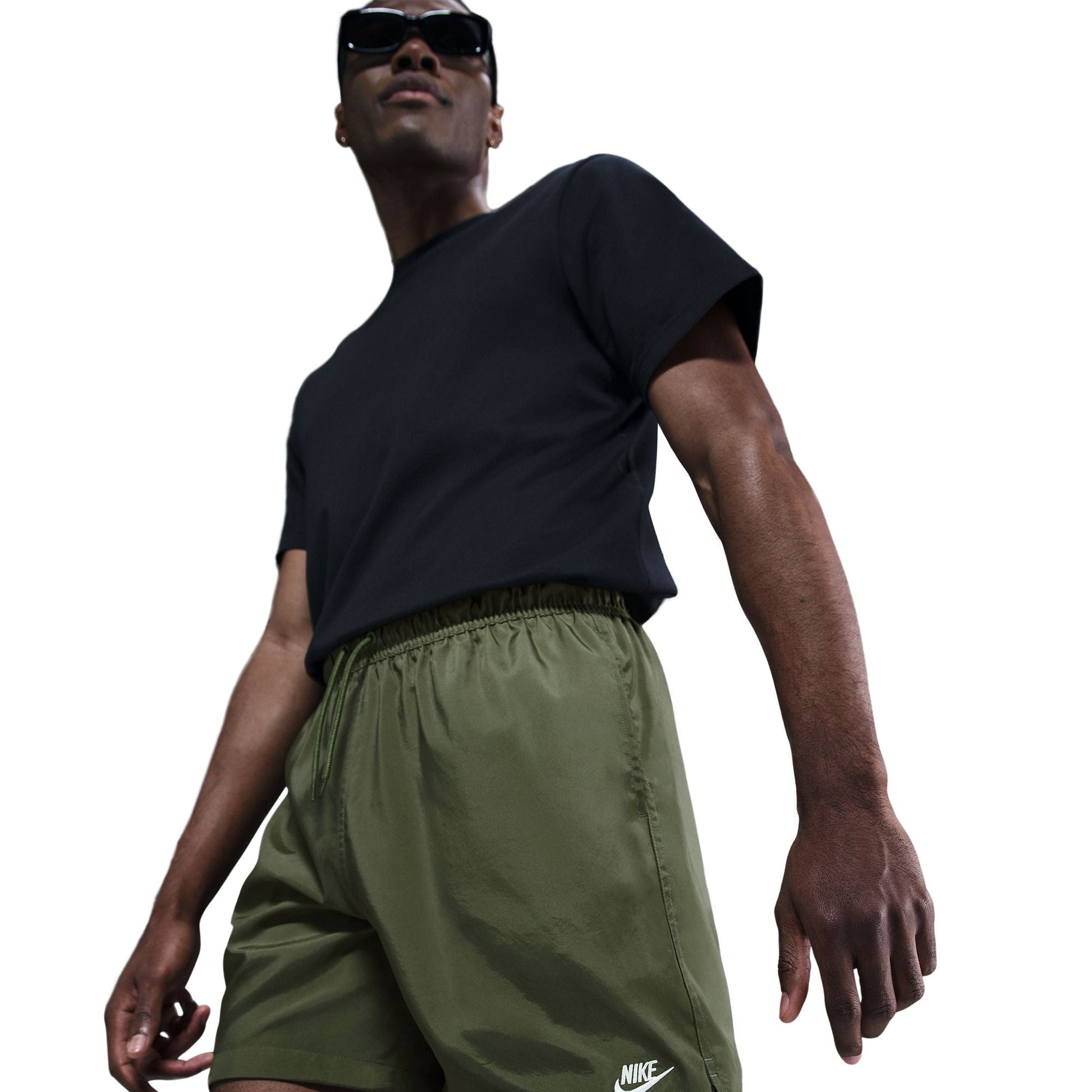 Nike Mens Club Woven Shorts - Medium Olive Denim Exchange