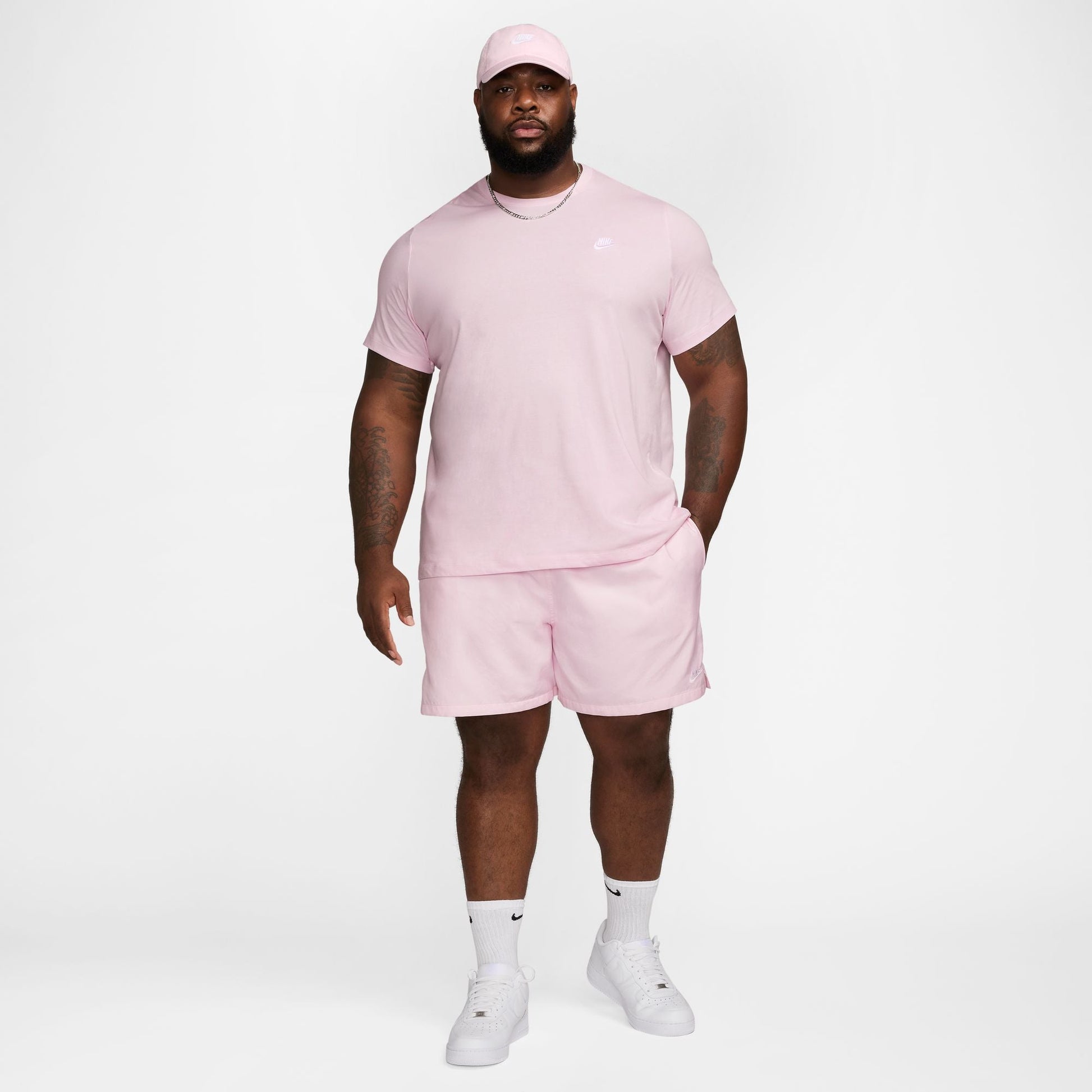 Nike Mens Club Woven Flow Shorts - Pink Foam Denim Exchange