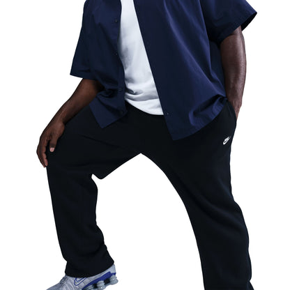 Nike Mens Club Open-Hem Sweatpants - Black Denim Exchange