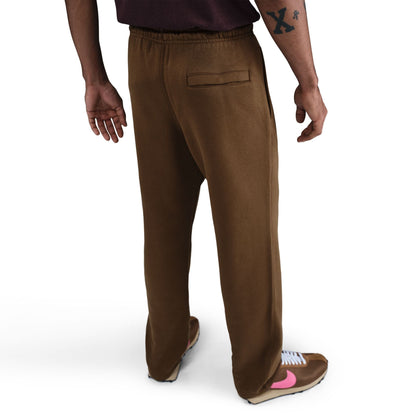 Nike Mens Club Open Hem Sweatpants - Brown Denim Exchange