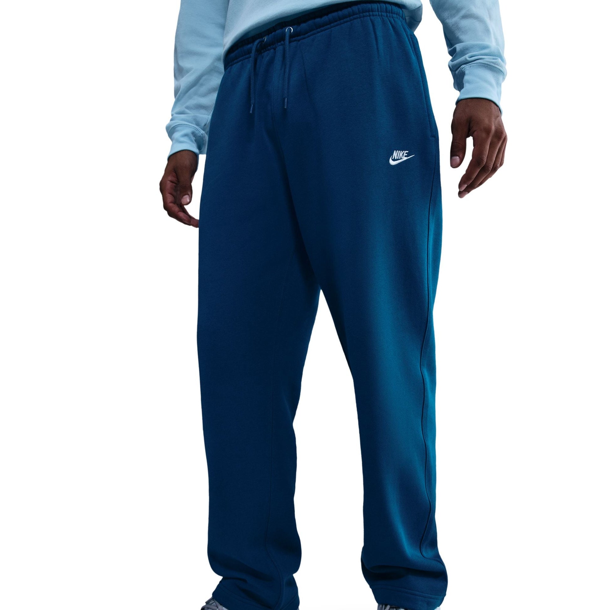Nike Mens Open Hem Fleece Sweatpants - Green Abyss Denim Exchange