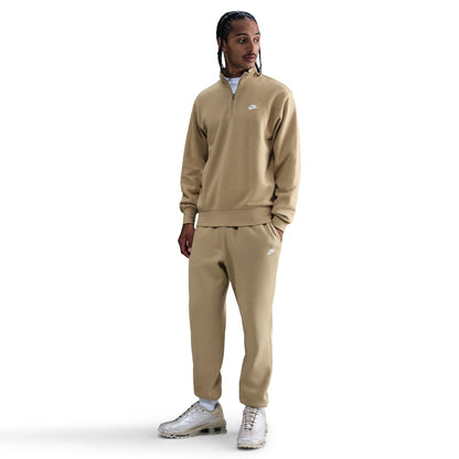 Nike Mens 1/2-Zip Fleece Top - Parachute Beige Denim Exchange