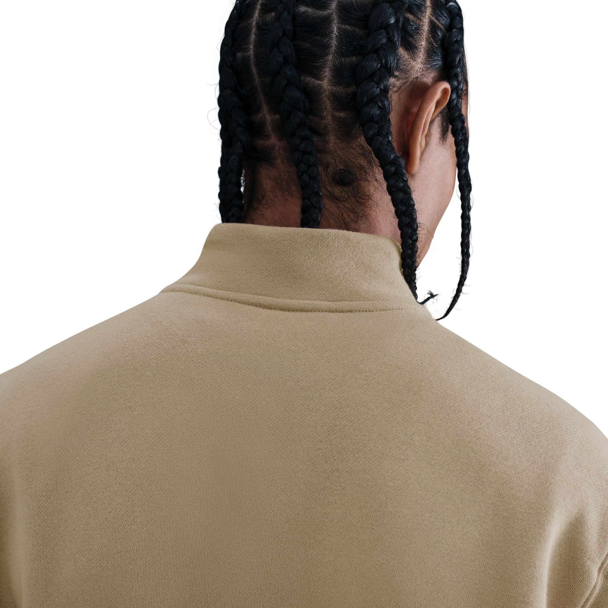 Nike Mens 1/2-Zip Fleece Top - Parachute Beige Denim Exchange