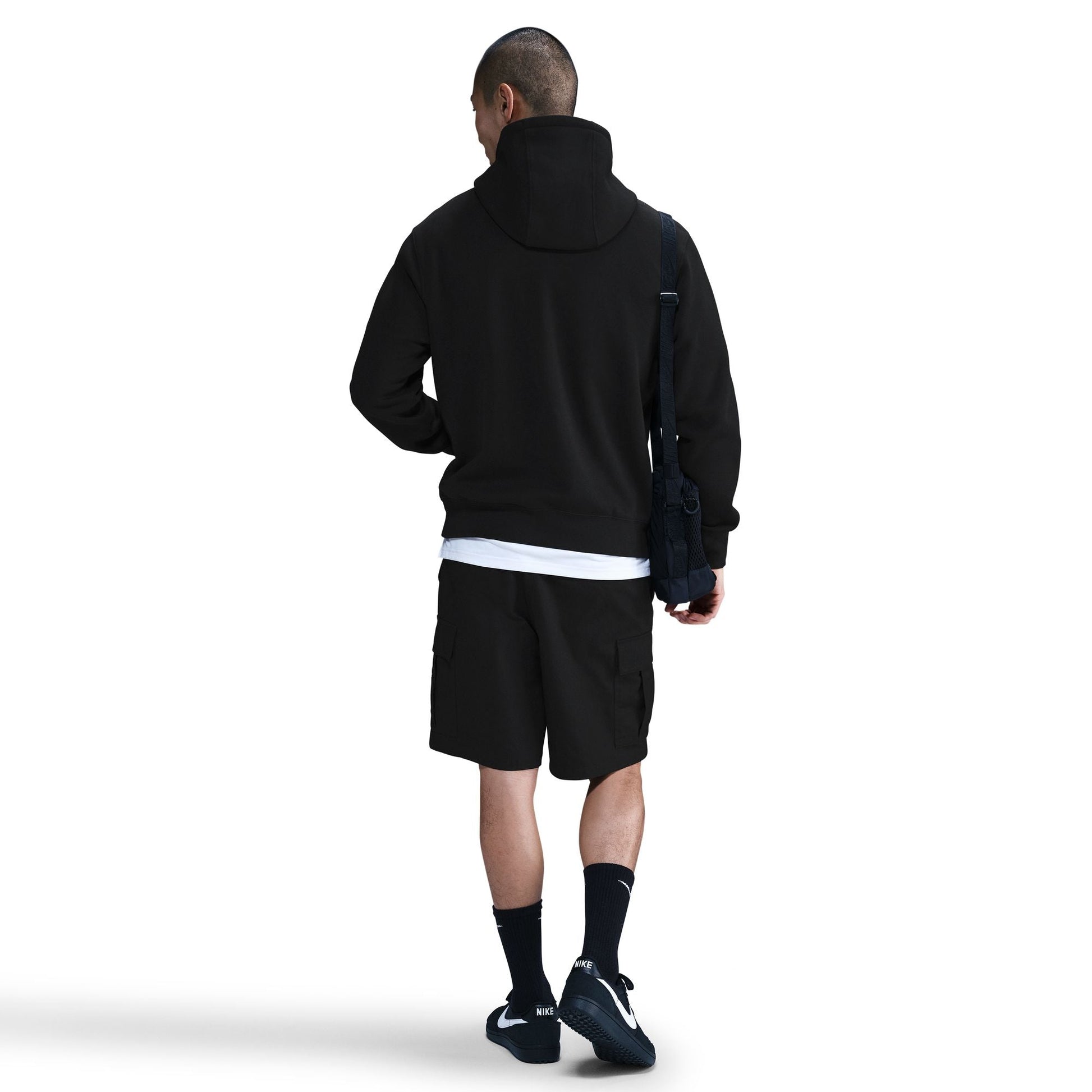 Nike Mens Fleece Pullover Hoodie - Black Denim Exchange