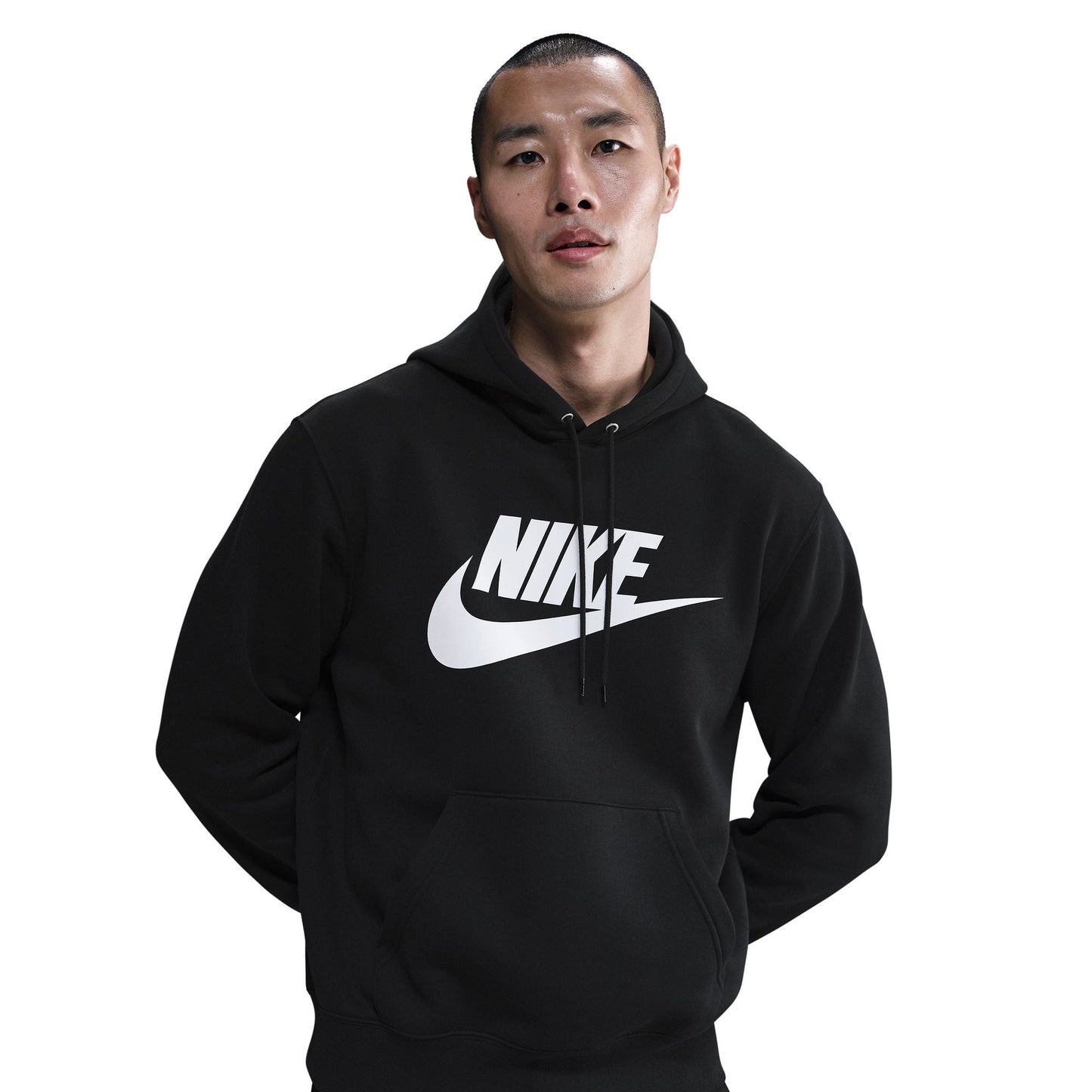 Nike Mens Fleece Pullover Hoodie - Black Denim Exchange
