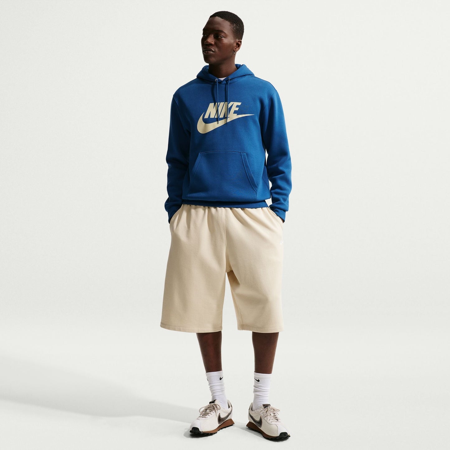 Nike Mens Fleece Pullover Hoodie - Court Blue Denim Exchange